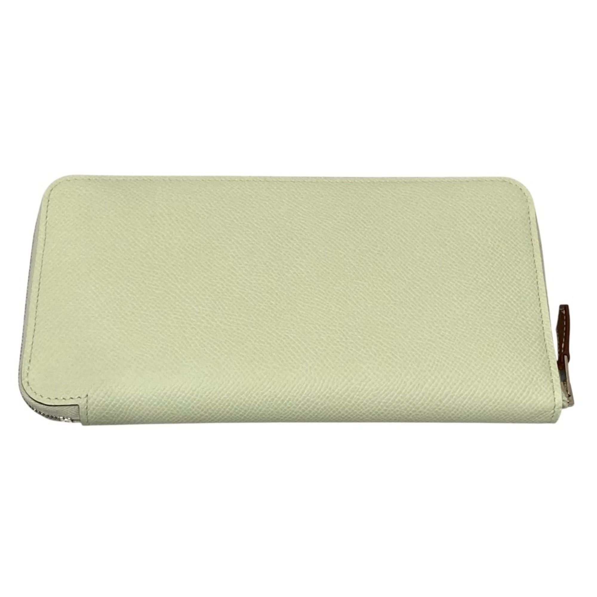 Hermes HERMES Epsom Leather Azap Long Silk-In Wallet, Made in 2024, Double Stamped, Jaune Milton, Women's Size ONE SIZE - 2 Thumbnail