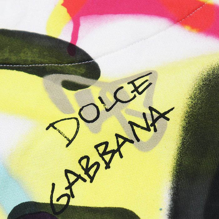 Dolce & Gabbana Dolce & Gabbana Dolce&Gabbana Graffiti DG Logo Cotton Sweatshirt Textile Sweatshirts & Hoodies DUTY FREE for USA Size ONE SIZE - 6 Thumbnail