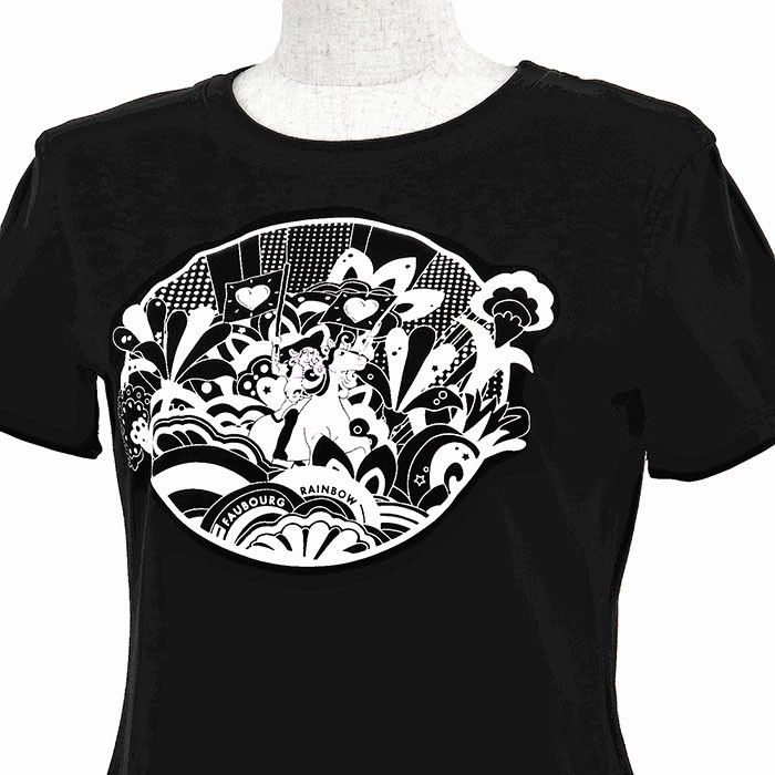 Hermes Hermes Hermès Micro Cartouche FAUBOURG RAINBOW36 Cotton T-shirt Textile T-Shirts DUTY FREE for USA Size ONE SIZE - 2 Thumbnail