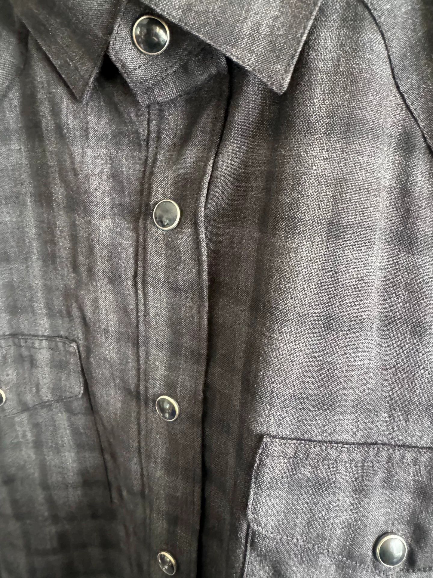 Yves Saint Laurent Saint Laurent Black Checkered Shirt Size US XXS / EU 40 - 5 Thumbnail