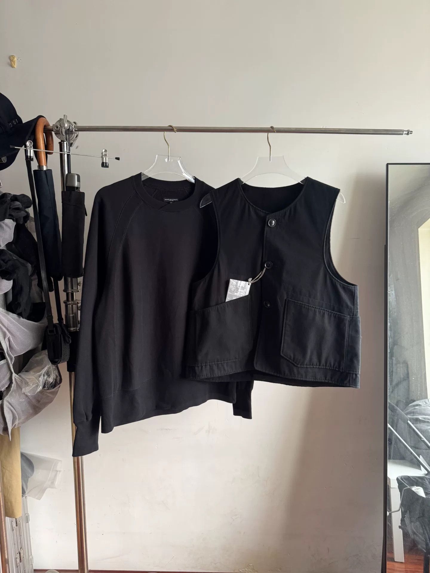 Engineered Garments Engineered Garments Black Vest Hoodie Size US M / EU 48-50 / 2 - 3 Thumbnail