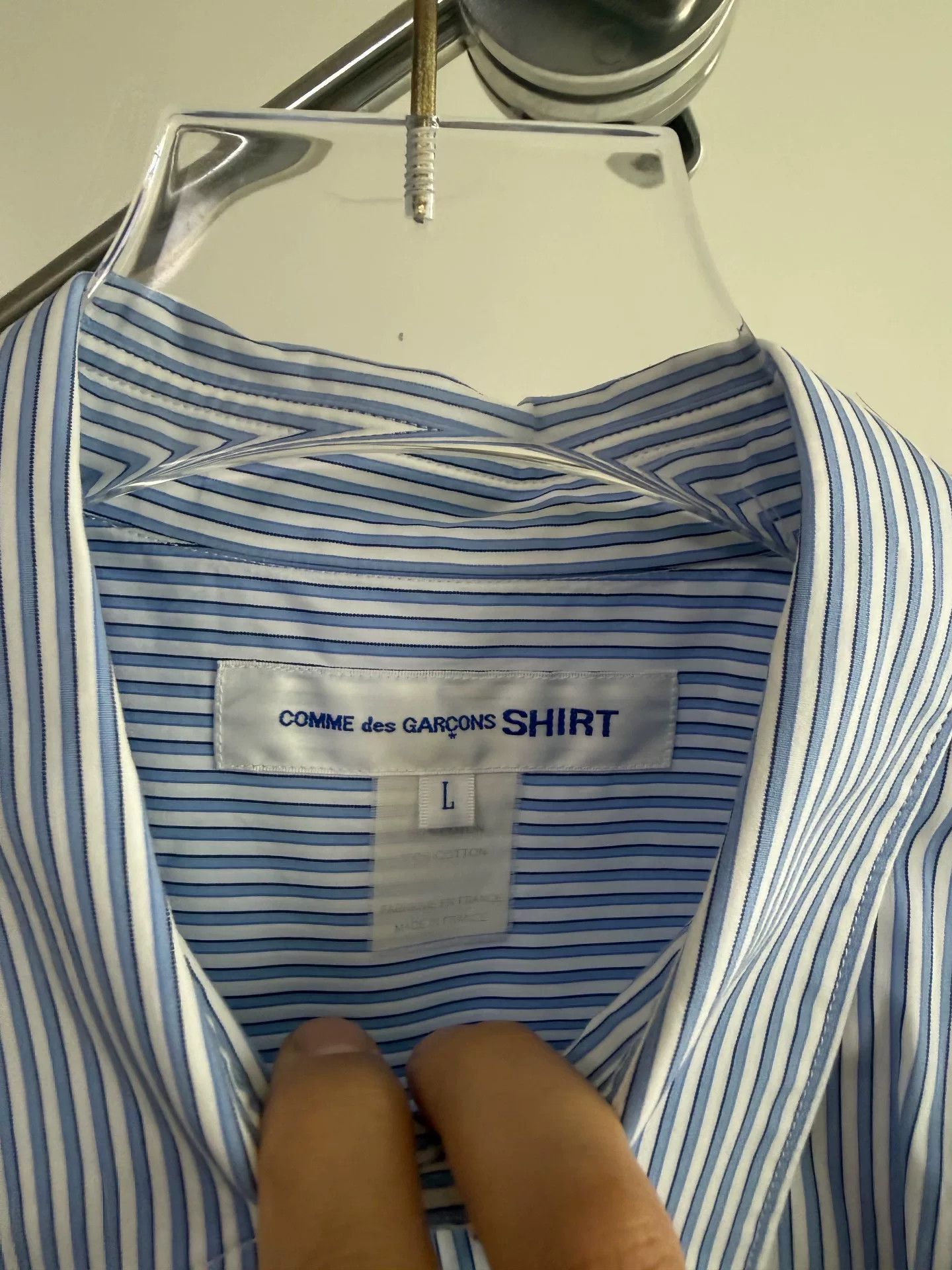 Comme des Garcons COMME des GARCONS CDG Twisted Stripe Shirt Size US L / EU 52-54 / 3 - 6 Thumbnail