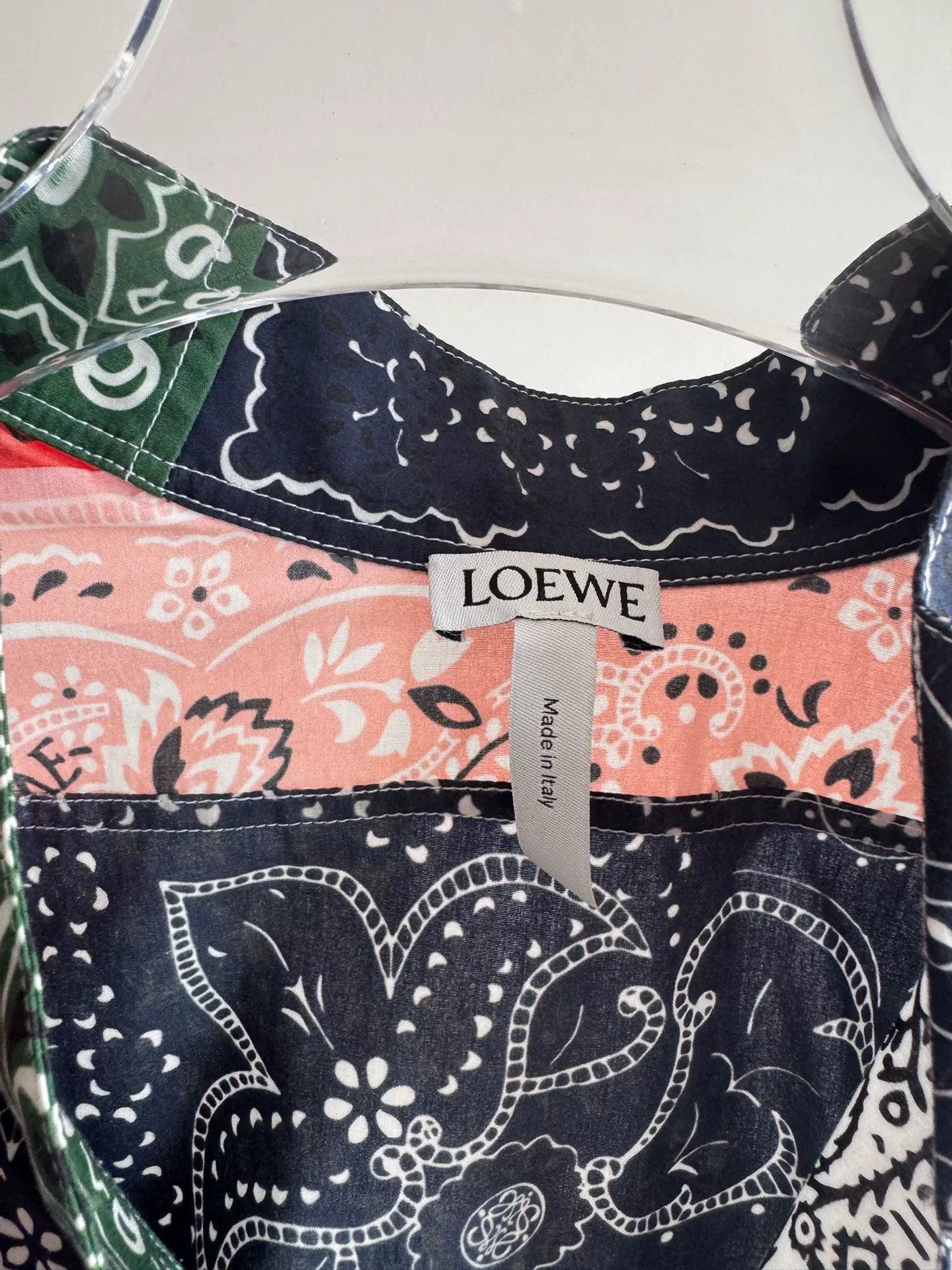 Loewe Loewe Asymmetric Floral Print Shirt Size US M / EU 48-50 / 2 - 3 Thumbnail