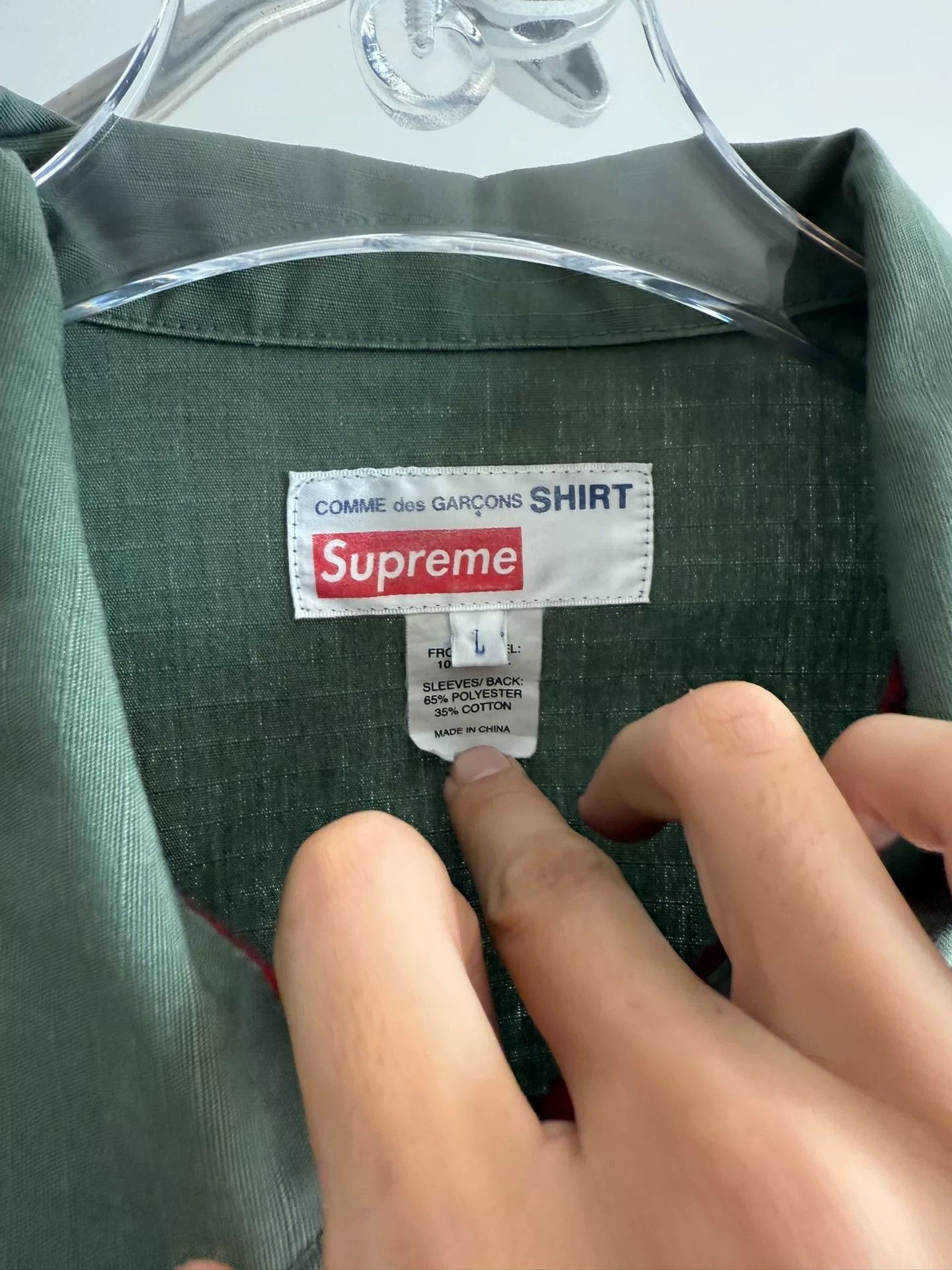 Comme des Garcons Supreme Cdg Comme Des Garçons Green Jacket Size US L / EU 52-54 / 3 - 3 Thumbnail