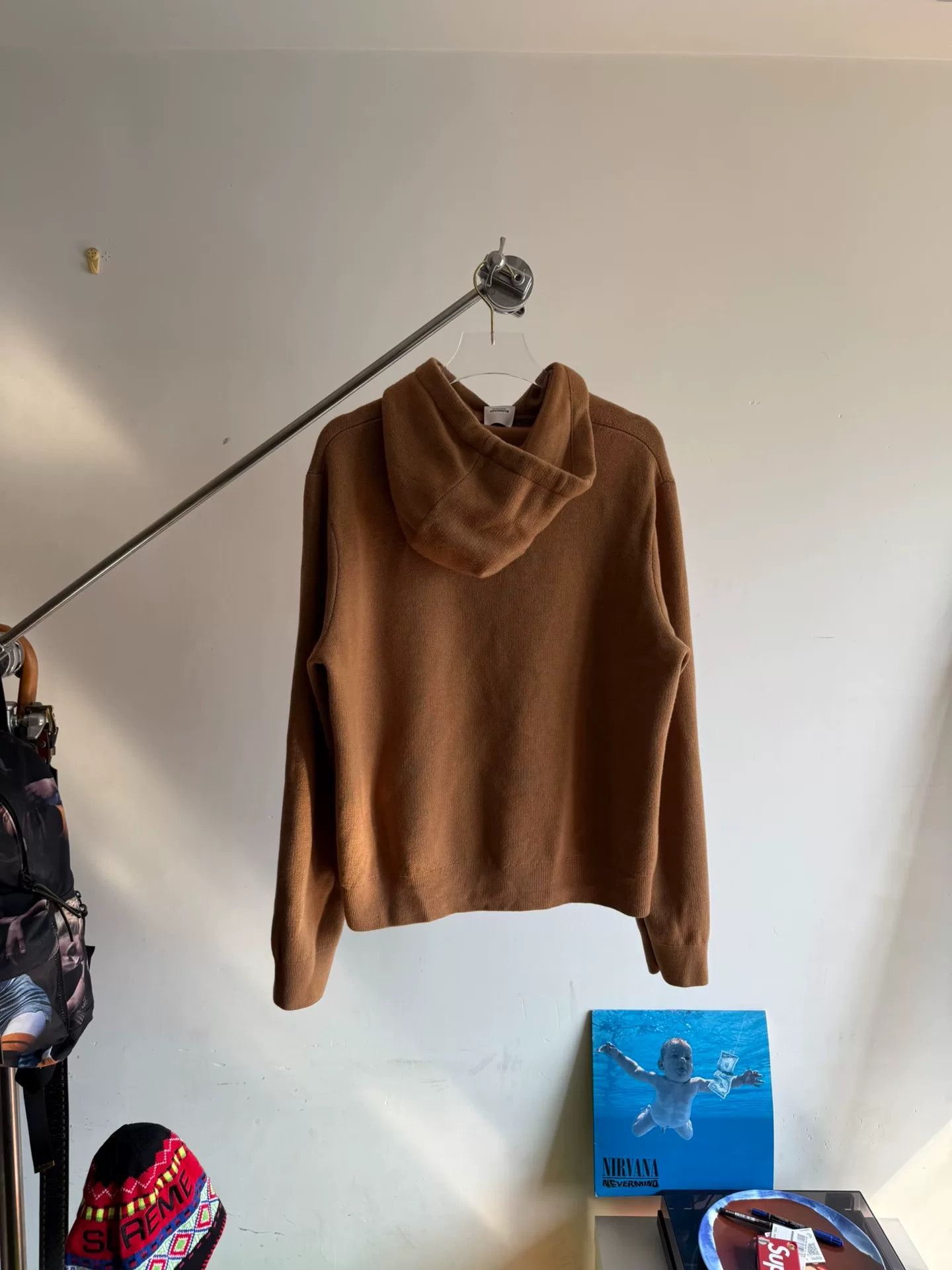 Burberry Burberry Hooded Wool Sweater in Brown Size US S / EU 44-46 / 1 - 2 Thumbnail
