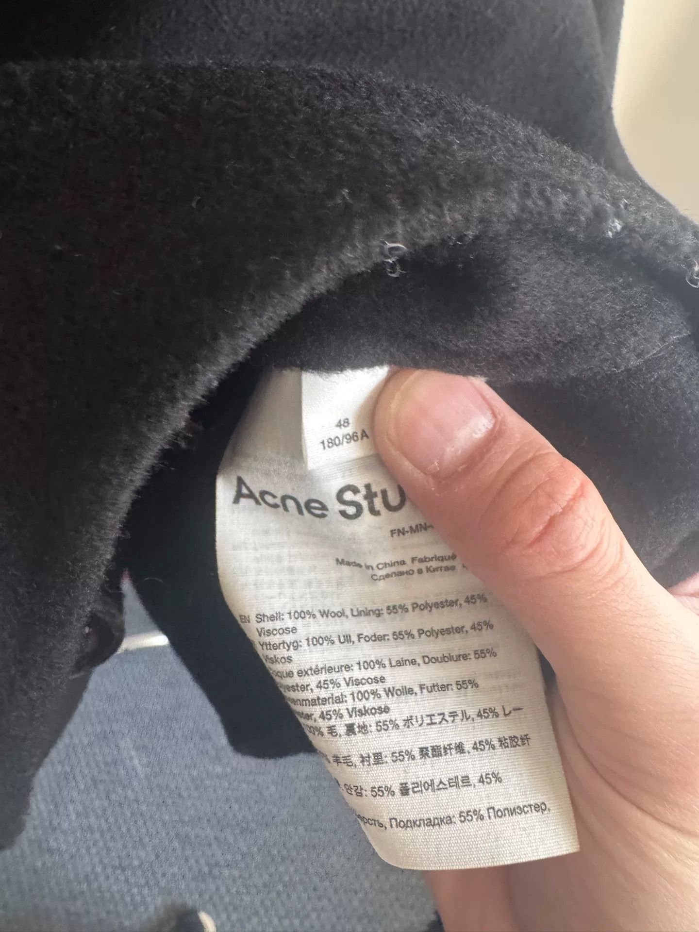 Acne Studios Acne Studios Black Cashmere Jacket Size 48 Size US M / EU 48-50 / 2 - 5 Thumbnail