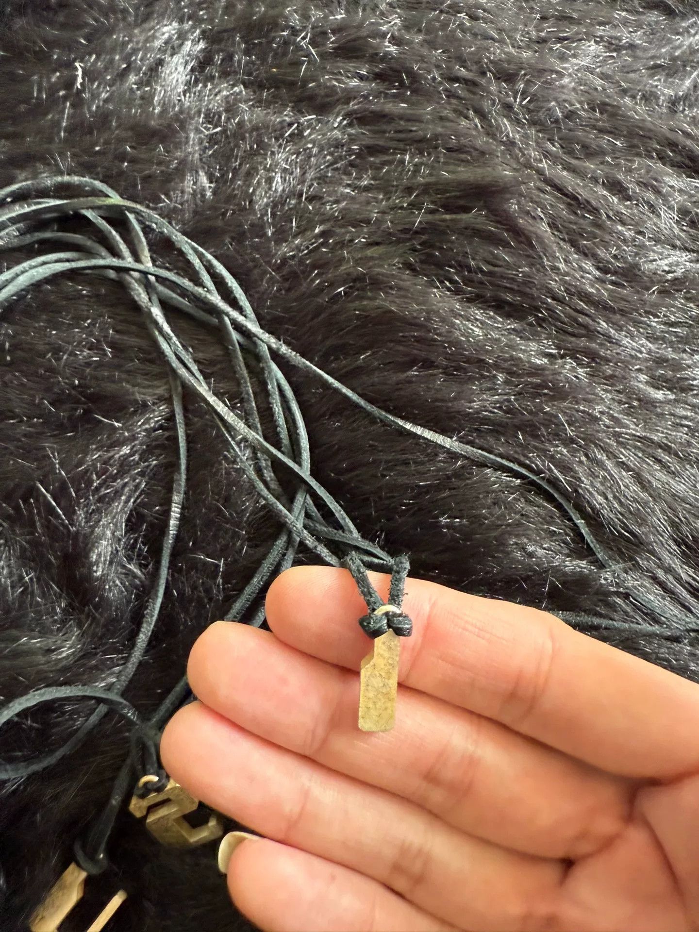 Undercover Undercover Letter Necklace with Leather String Size ONE SIZE - 3 Thumbnail