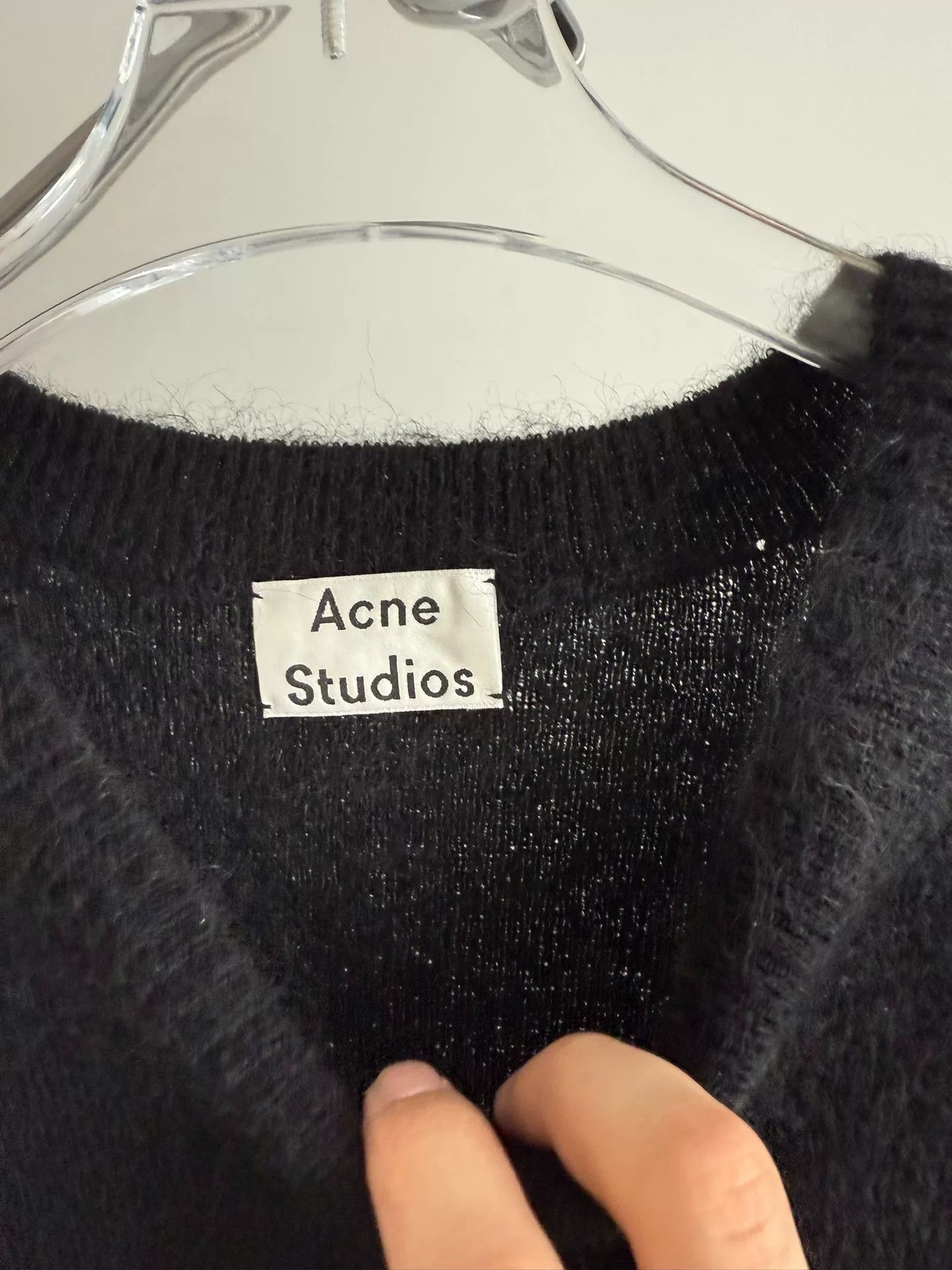 Acne Studios Acne Studios Mohair Sweater in Black Size S / US 4 / IT 40 - 4 Thumbnail