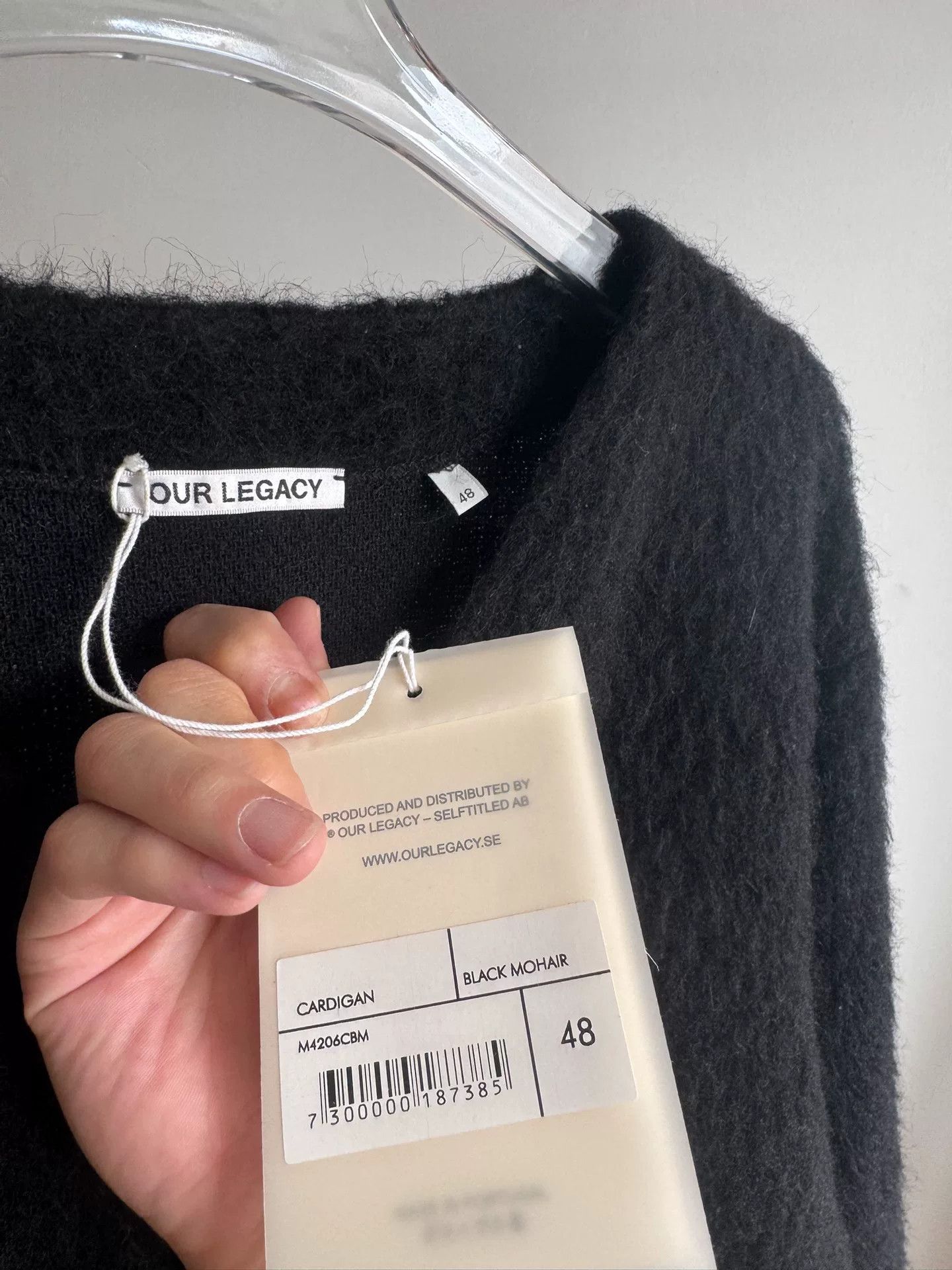 Our Legacy Our Legacy Black Mohair Cardigan Size US M / EU 48-50 / 2 - 4 Thumbnail