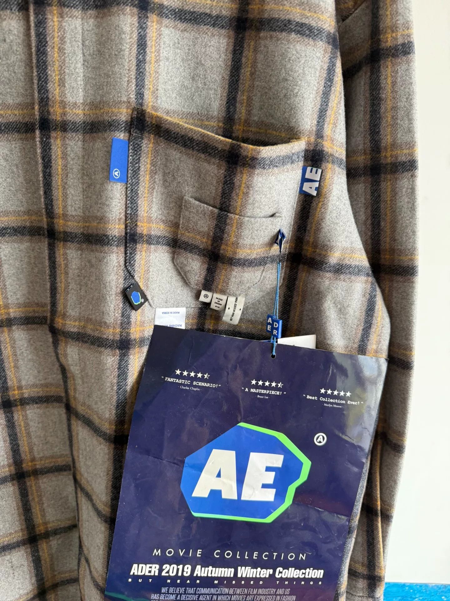 Ader Error Ader Error Plaid Wool Shirt Size US M / EU 48-50 / 2 - 3 Thumbnail