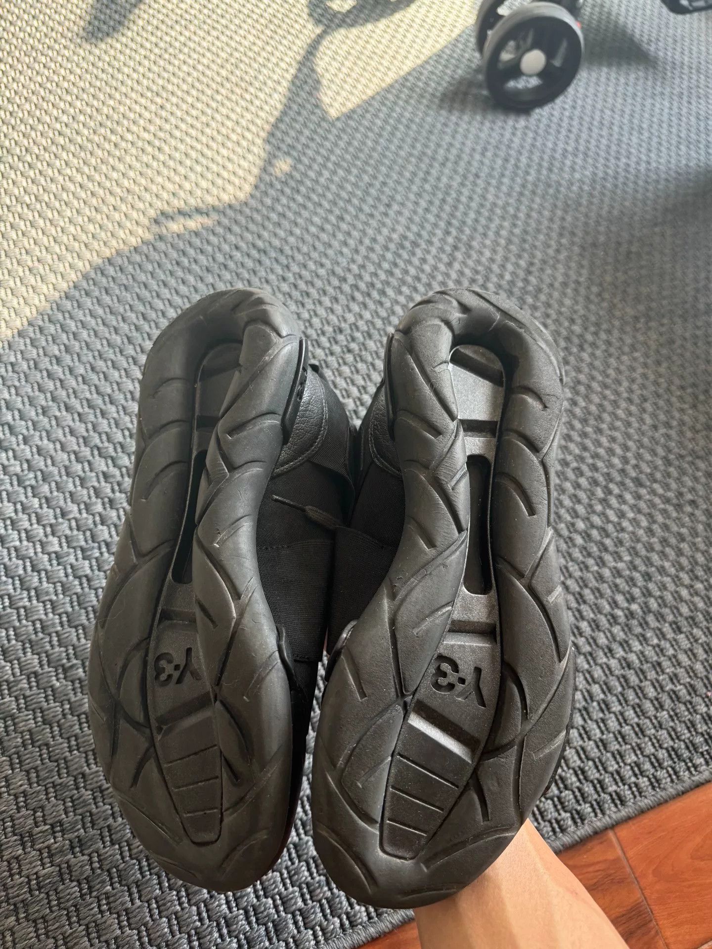 Y-3 Adidas Y-3 Qasa Hight Black Warrior Sneakers Size US 9 / EU 42 - 6 Thumbnail