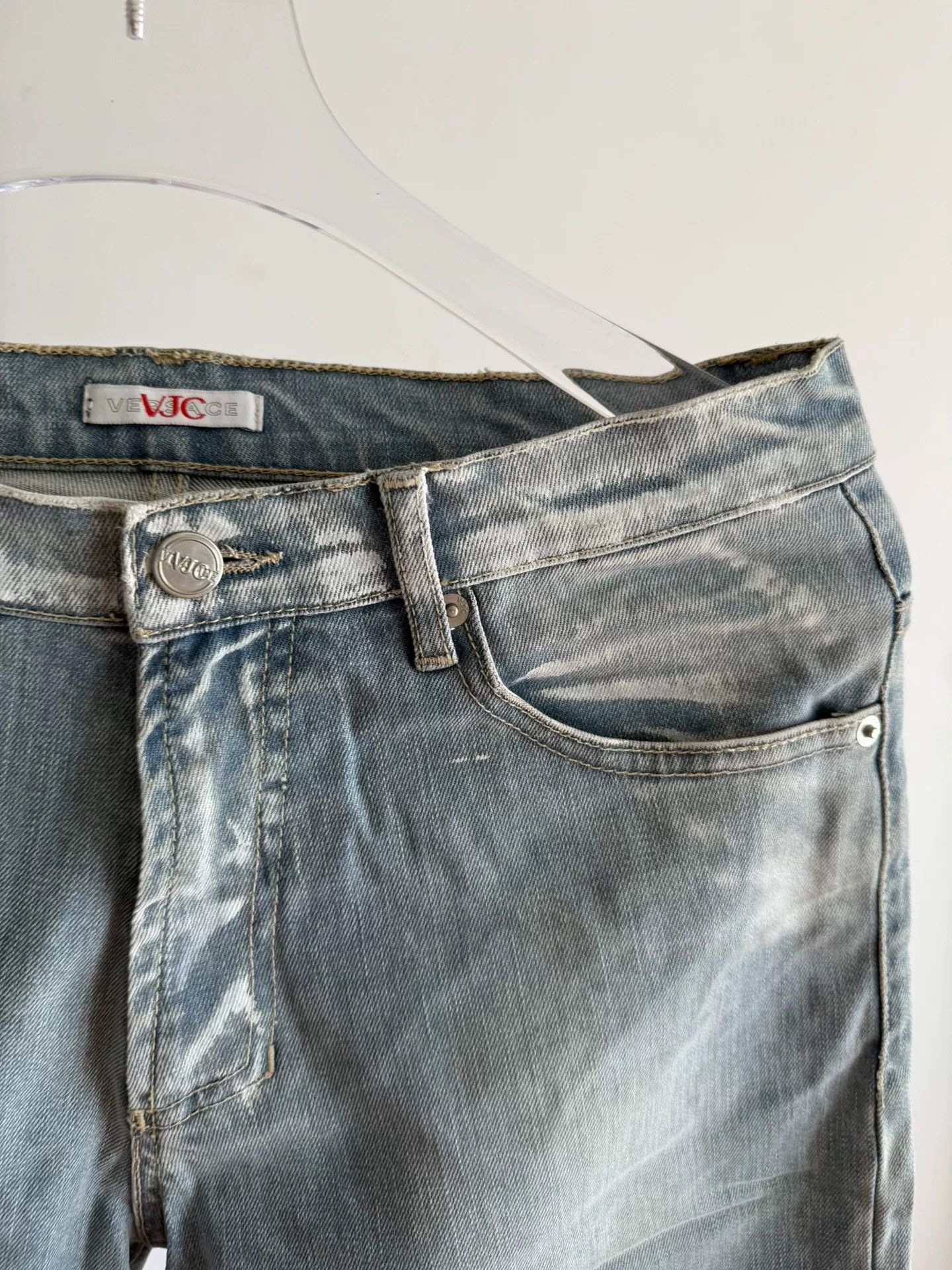 Versace Jeans Couture Versace VJC Distressed Denim Jeans Size US 30 / EU 46 - 4 Thumbnail