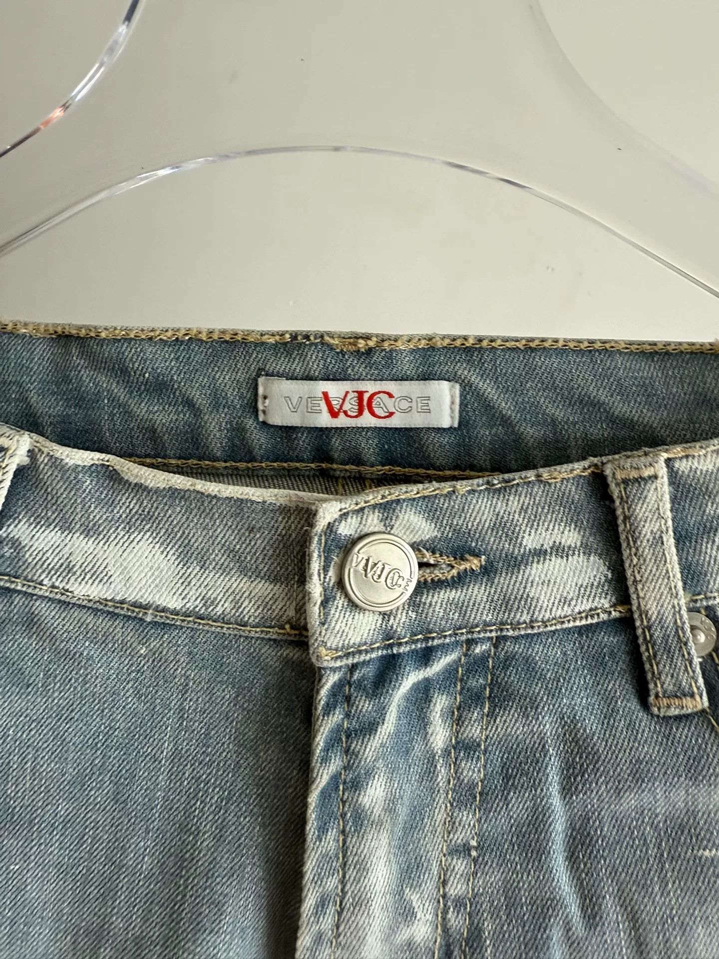 Versace Jeans Couture Versace VJC Distressed Denim Jeans Size US 30 / EU 46 - 3 Thumbnail