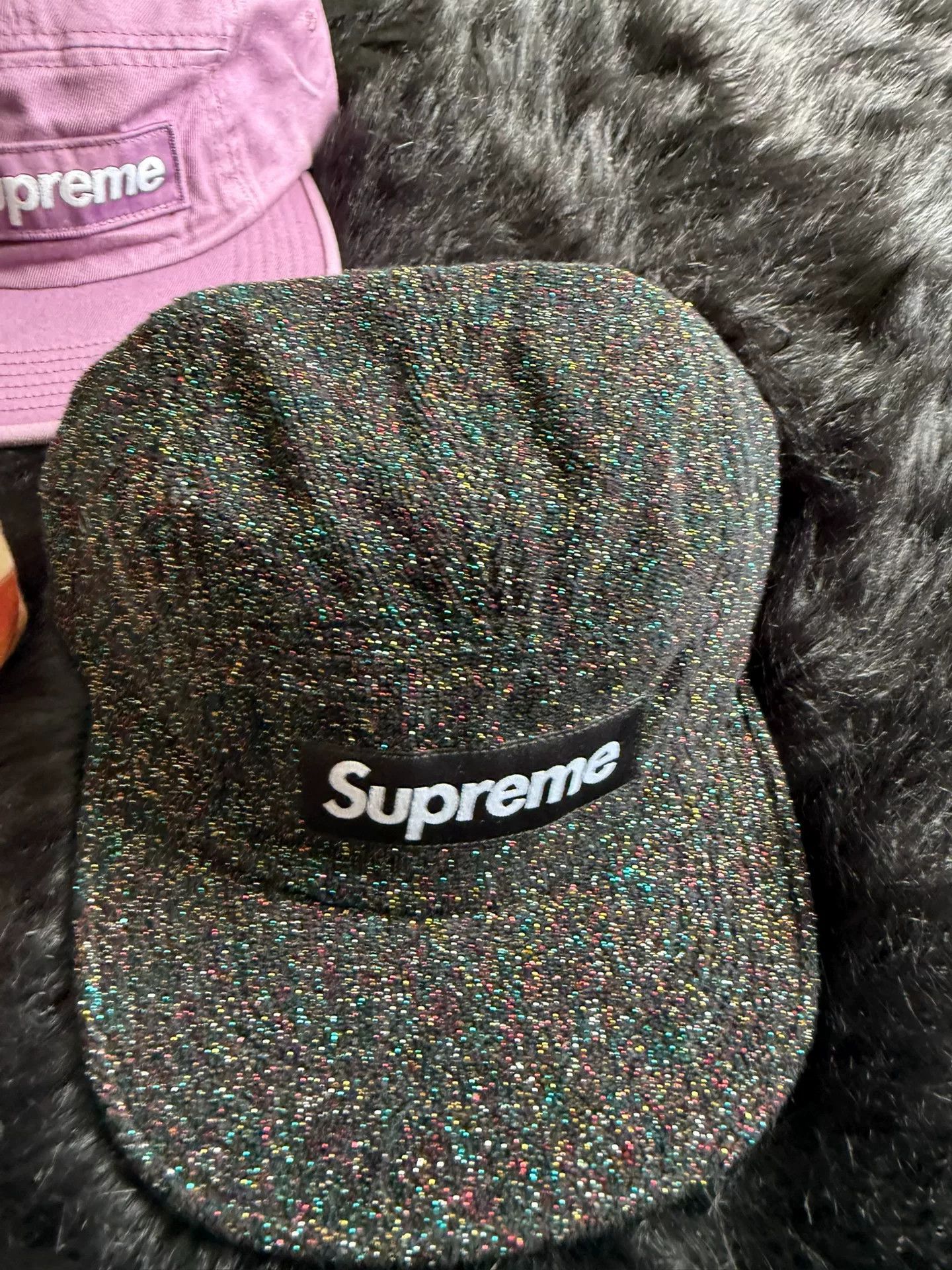 Supreme Supreme Camp Cap with Glitter Design Size ONE SIZE - 4 Thumbnail