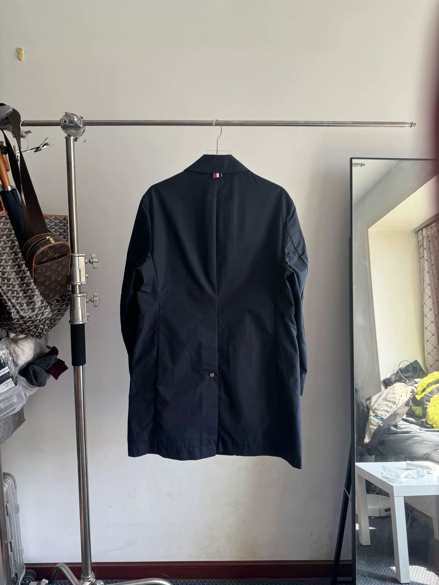 Thom Browne Thom Browne Navy Rainproof Trench Coat Size US M / EU 48-50 / 2 - 2 Thumbnail