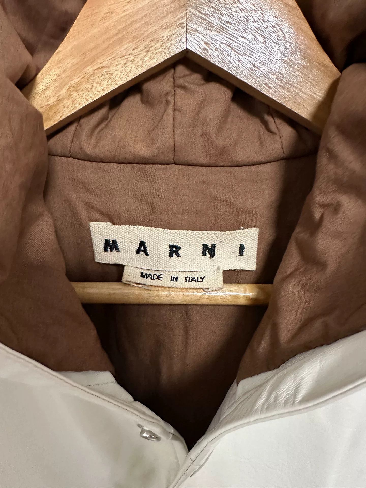 Marni Marni Utility Jacket in Brown Leather Size US M / EU 48-50 / 2 - 2 Thumbnail