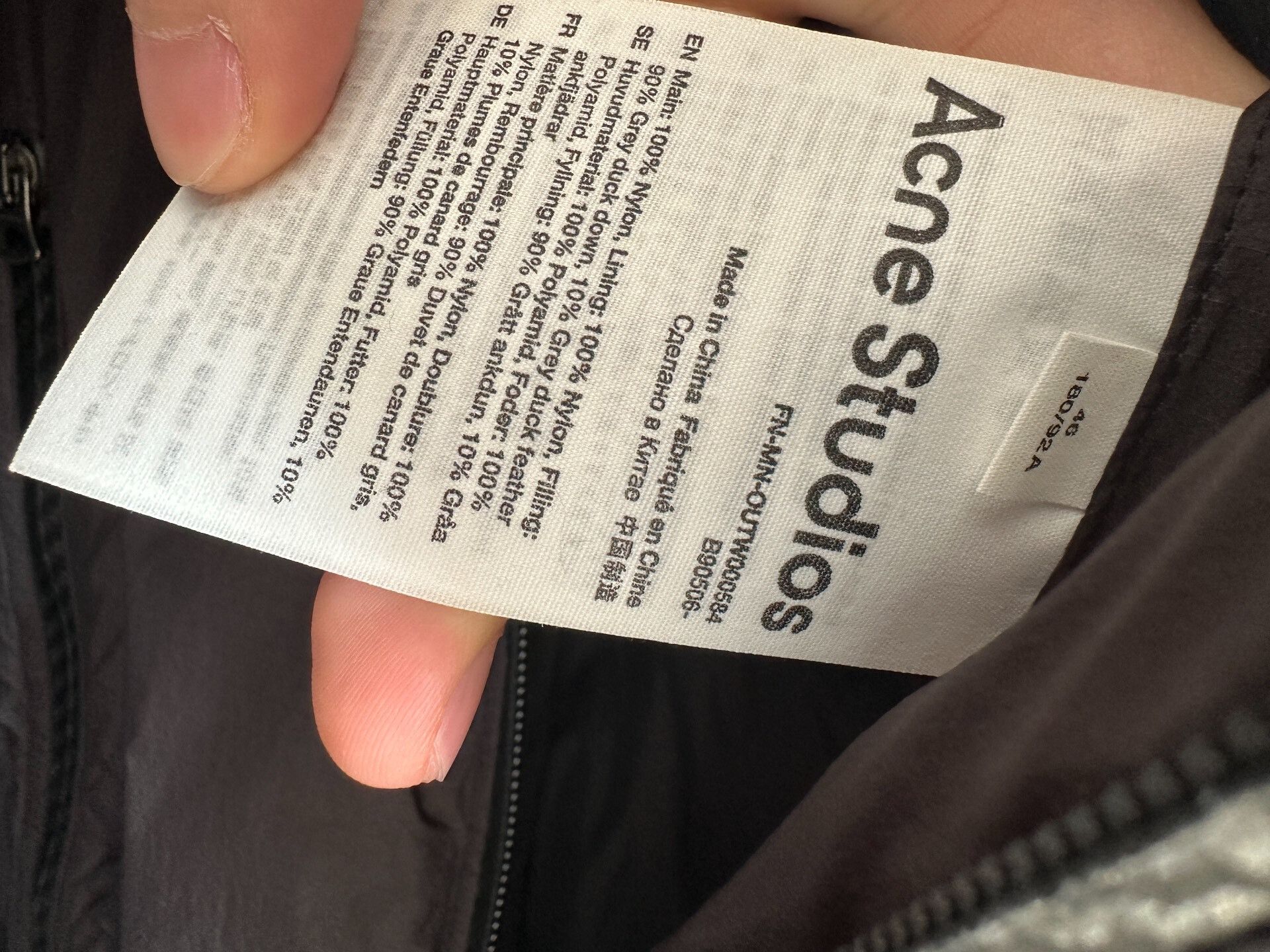 Acne Studios Acne Studios Down Jacket 24AW Size US S / EU 44-46 / 1 - 5 Thumbnail