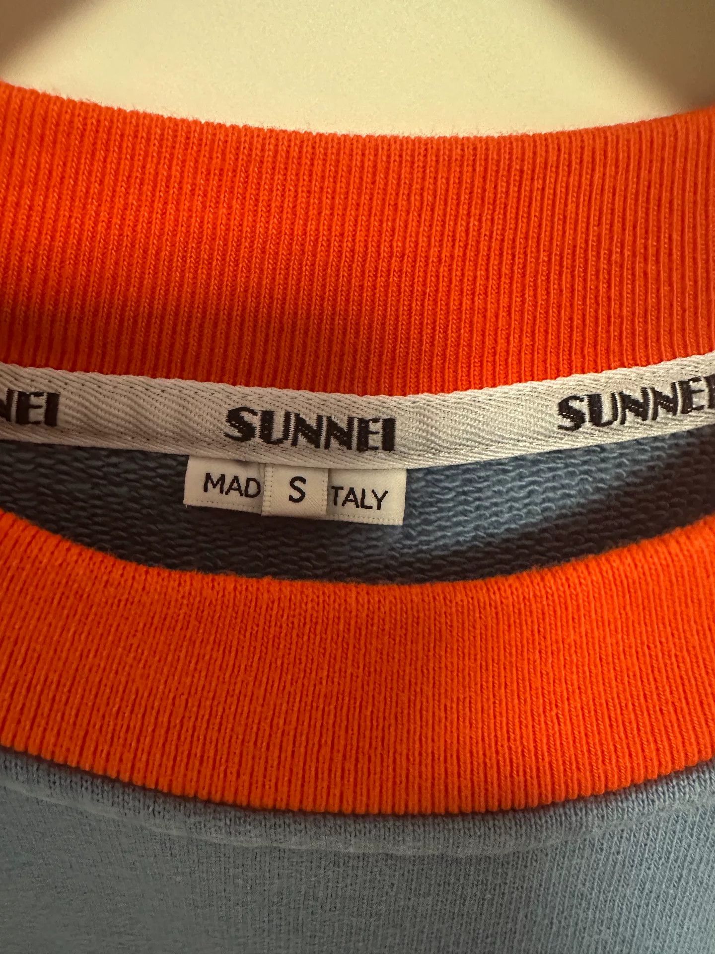 Sunnei SUNNEI Blue Orange Striped Sweatshirt Size US S / EU 44-46 / 1 - 3 Thumbnail