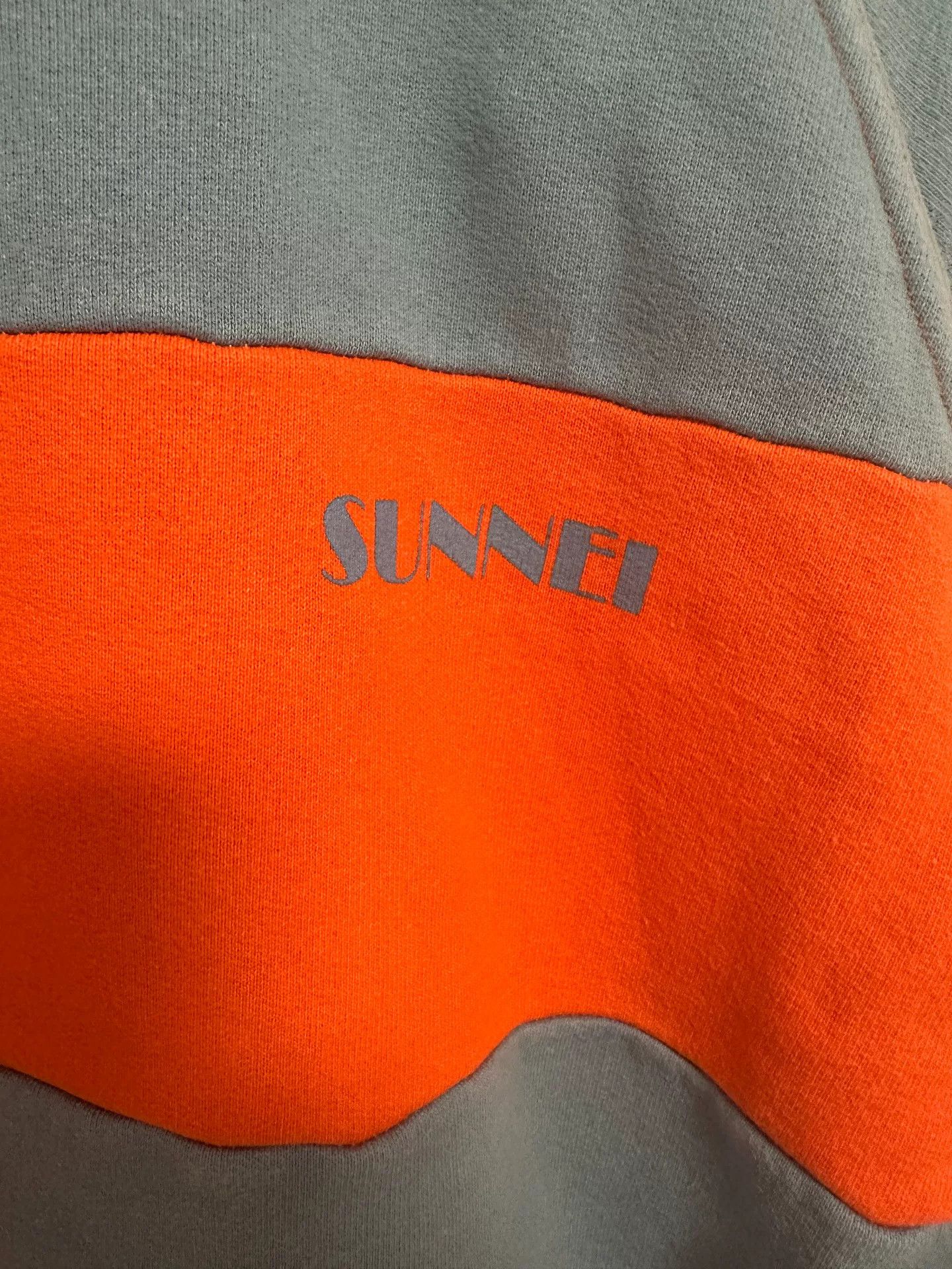 Sunnei SUNNEI Blue Orange Striped Sweatshirt Size US S / EU 44-46 / 1 - 2 Thumbnail