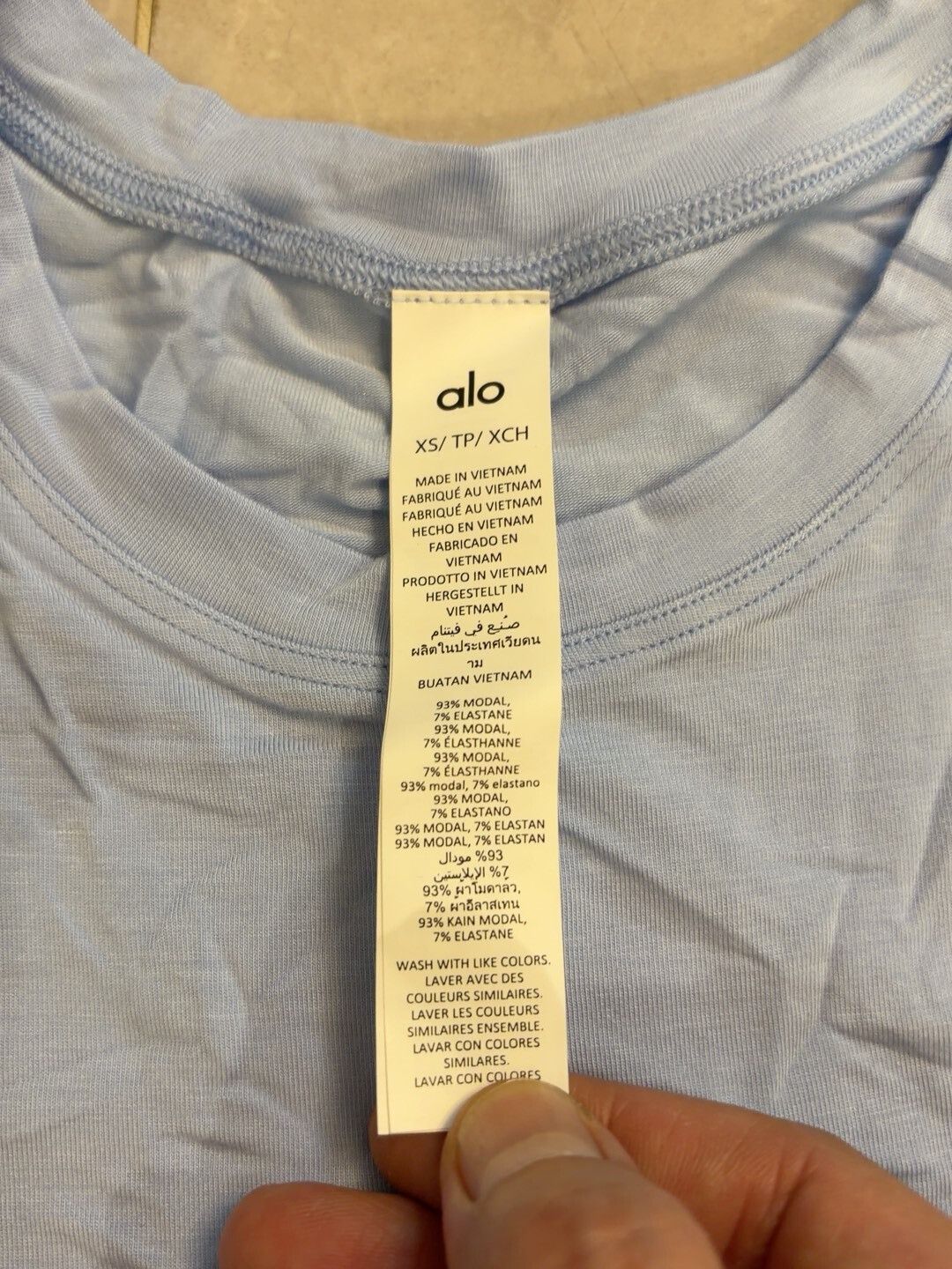 Alo Yoga Alo Yoga Modal Short Sleeve T-Shirt Size XS / US 0-2 / IT 36-38 - 3 Thumbnail