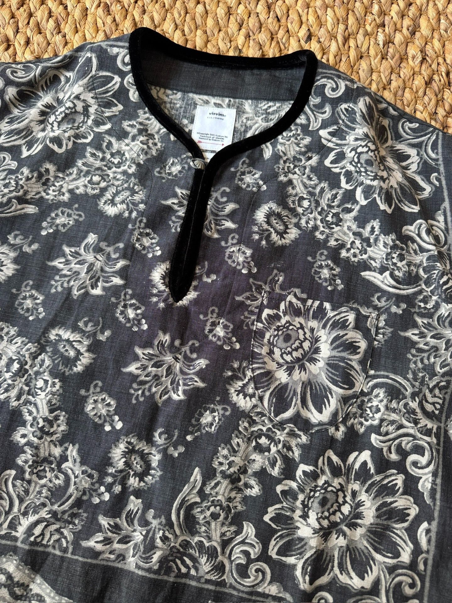 Visvim VISVIM Wildflower Tunic Shirt Black Size M / US 6-8 / IT 42-44 - 2 Thumbnail
