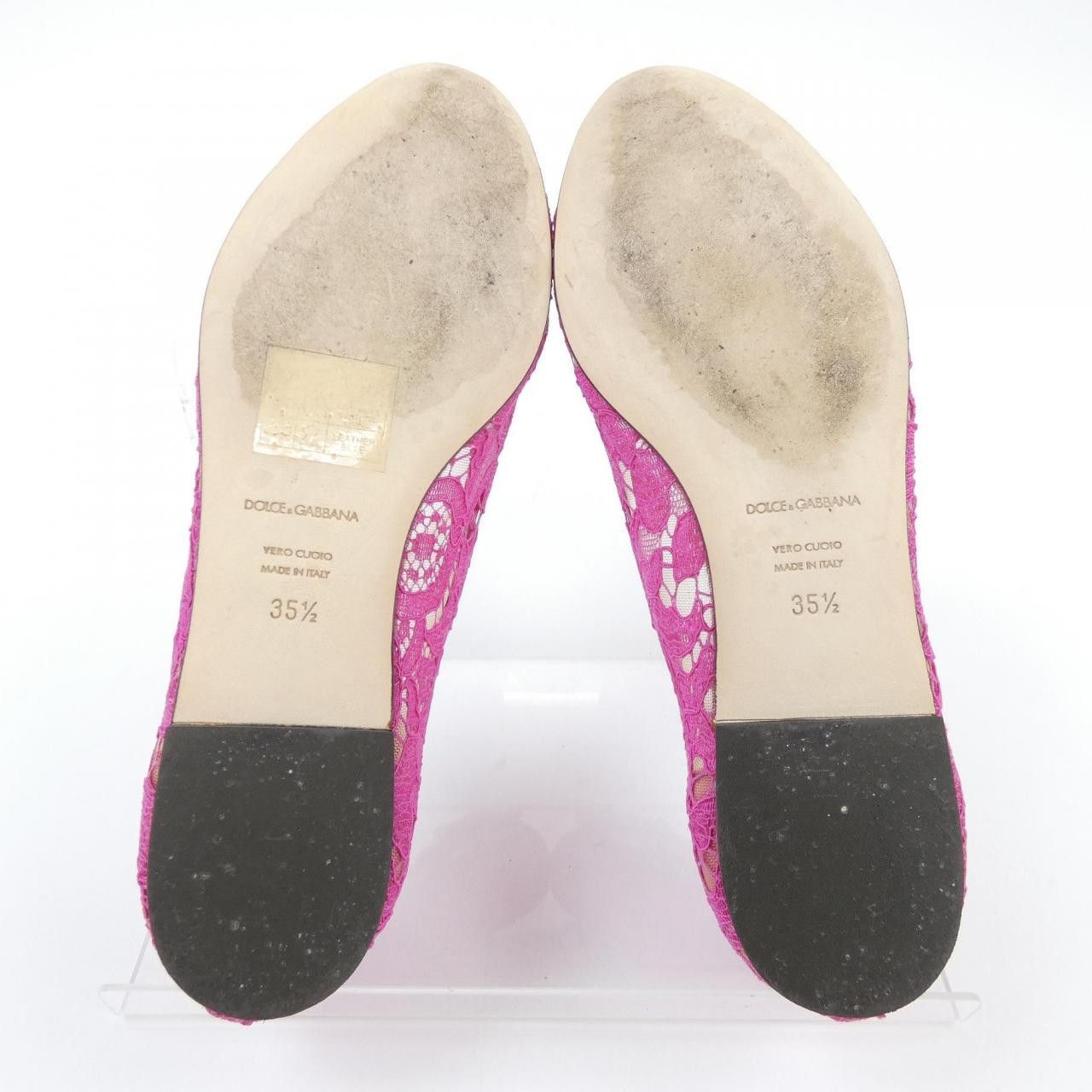 Dolce & Gabbana Dolce & Gabbana Dolce&Gabbana Flat Shoes Leather Shoes DUTY FREE for USA Size ONE SIZE - 4 Thumbnail