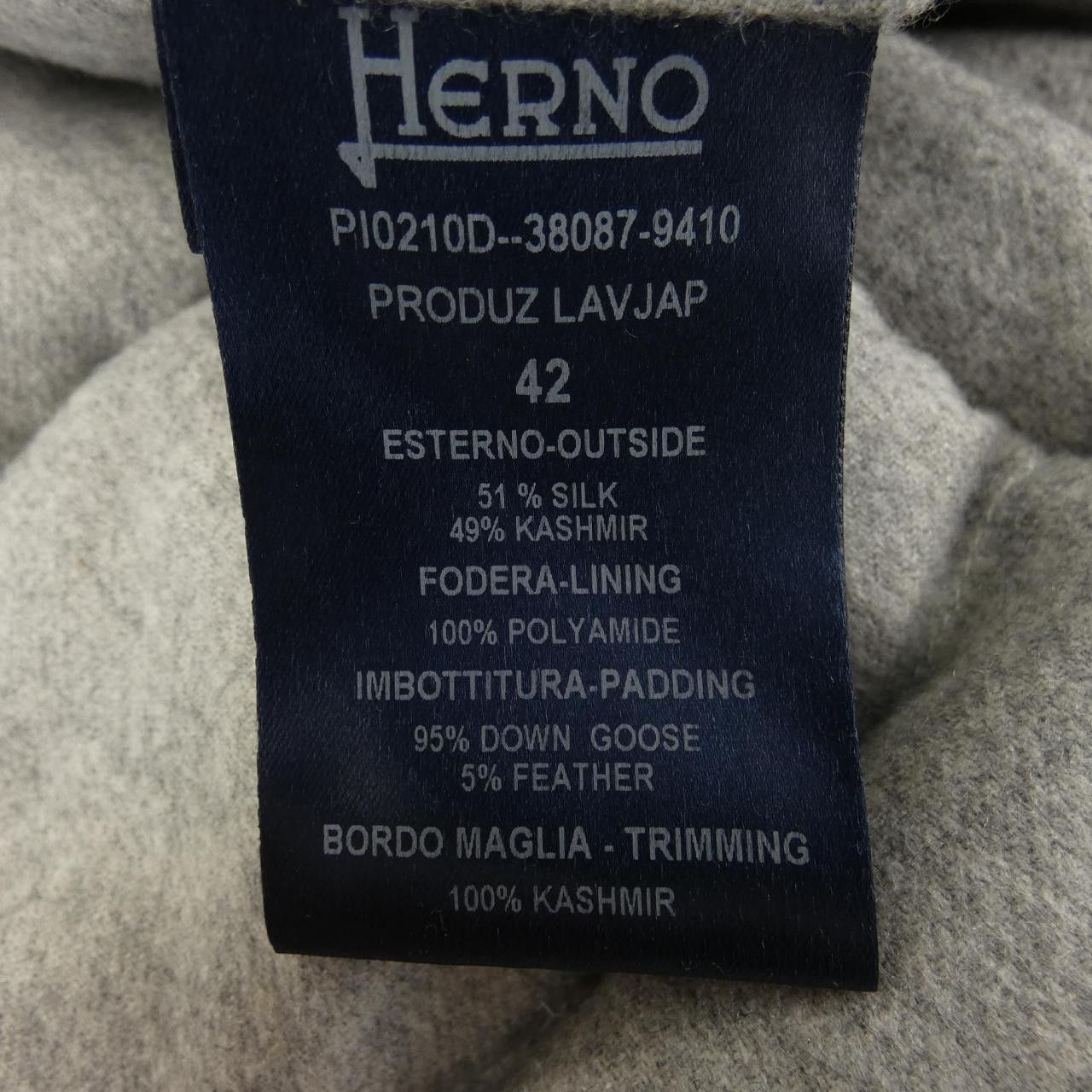 Other Other Herno PI0210D Silk Cashmere Down Coat Textile Outerwear PI0210D DUTY FREE for USA Size ONE SIZE - 3 Thumbnail