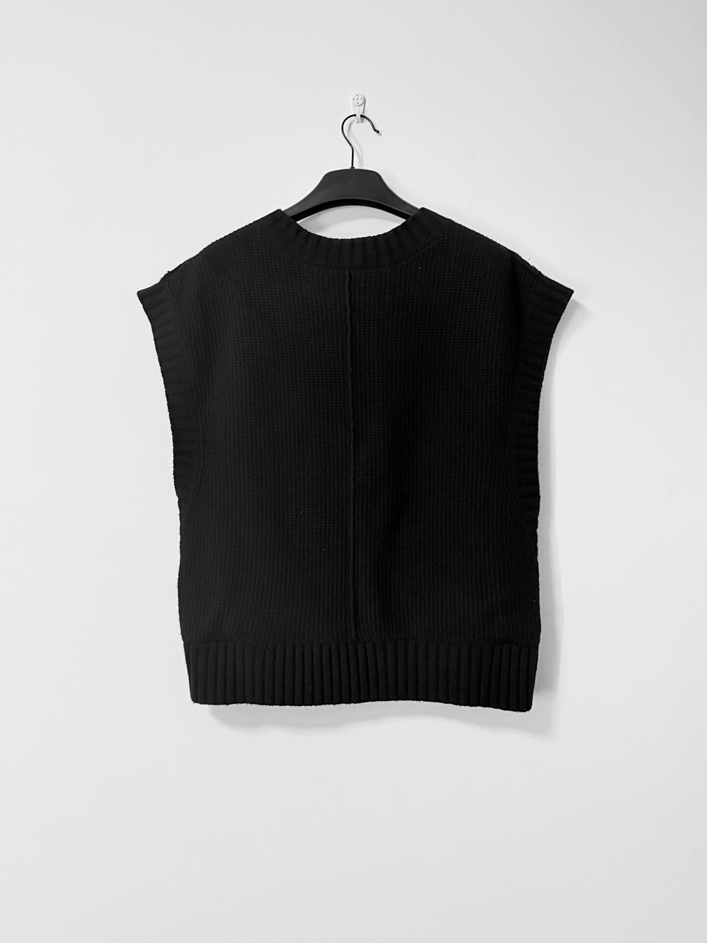 DUST Dark Avant-Garde Deconstructed Knit Vest Size US L / EU 52-54 / 3 - 3 Thumbnail