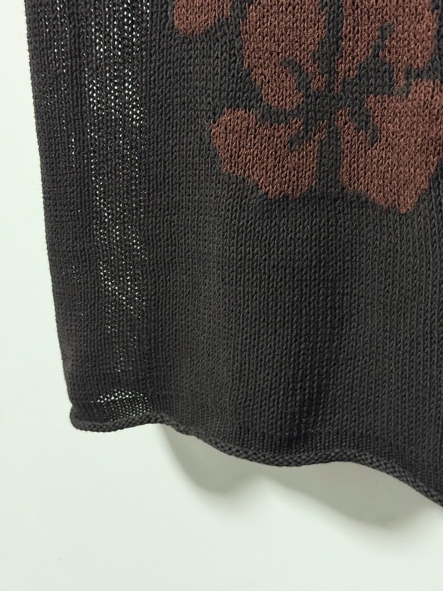 Yohji Yamamoto Yohji Yamamoto Floral Knit Sweater Size US L / EU 52-54 / 3 - 7 Thumbnail