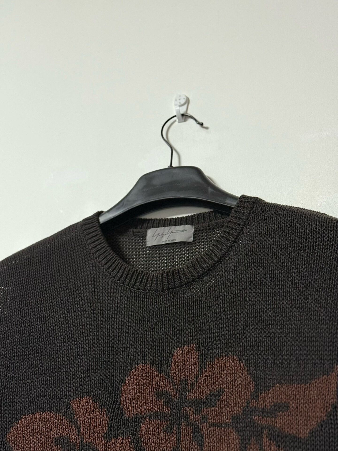 Yohji Yamamoto Yohji Yamamoto Floral Knit Sweater Size US L / EU 52-54 / 3 - 3 Thumbnail