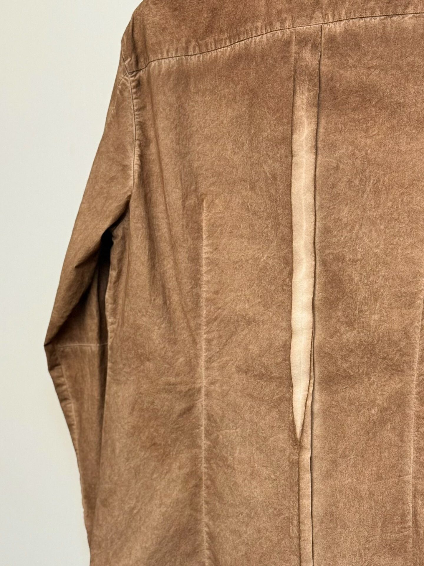 DUST Dark Aesthetic Deconstructed Brown Shirt Size US L / EU 52-54 / 3 - 8 Thumbnail