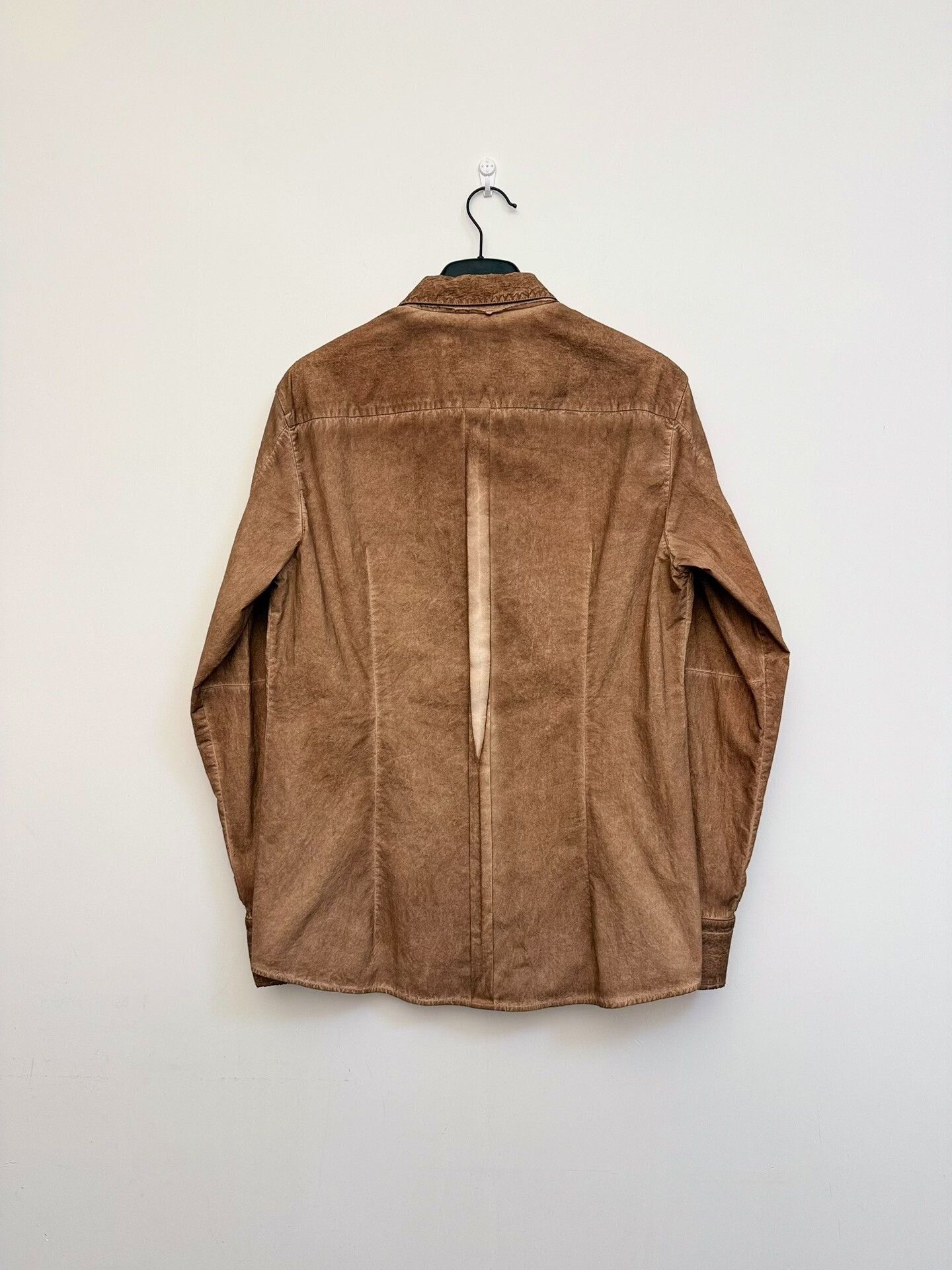DUST Dark Aesthetic Deconstructed Brown Shirt Size US L / EU 52-54 / 3 - 2 Thumbnail