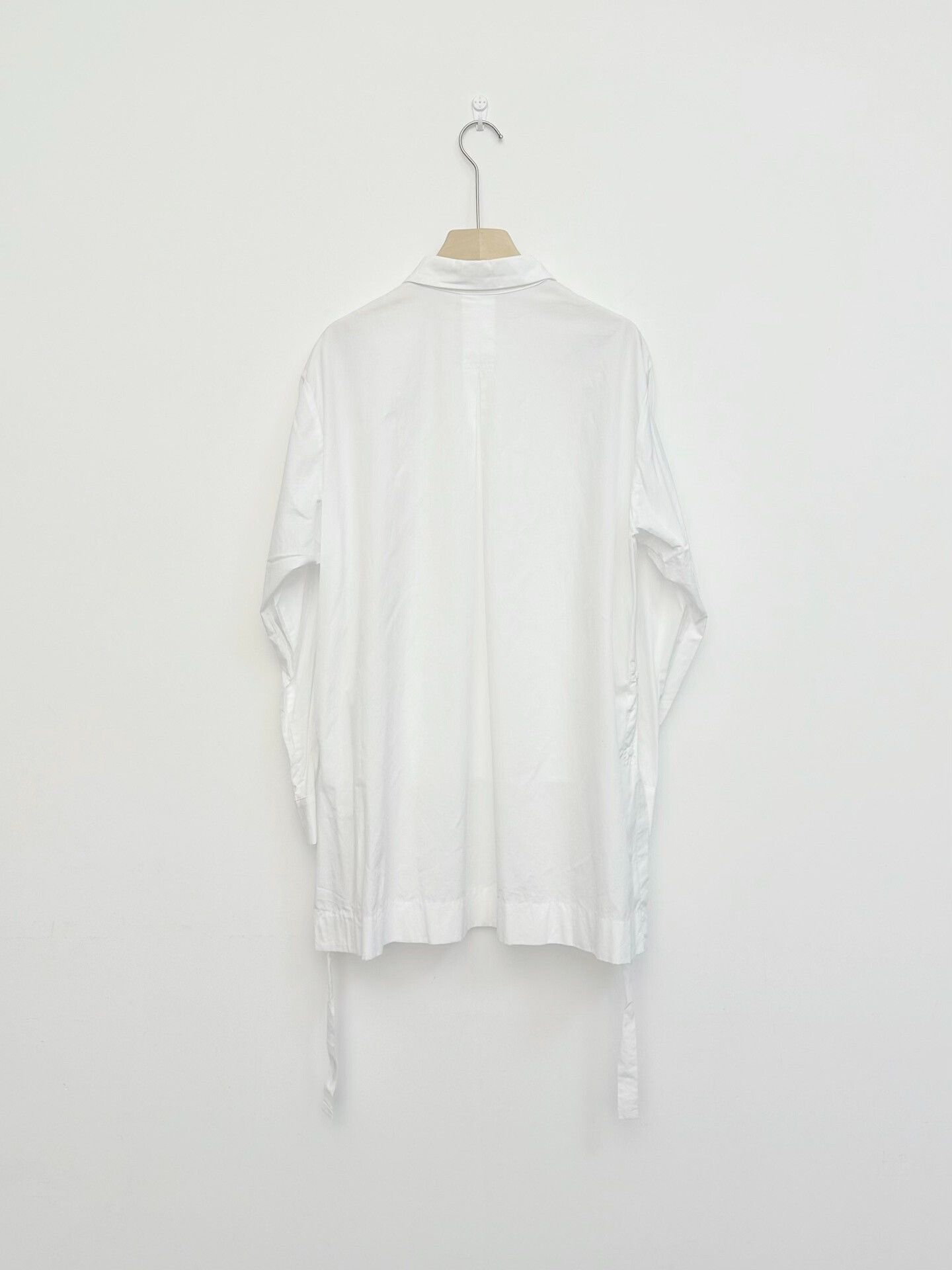 Yohji Yamamoto Yohji Yamamoto White Asymmetrical Shirt Size L / US 10 / IT 46 - 2 Thumbnail