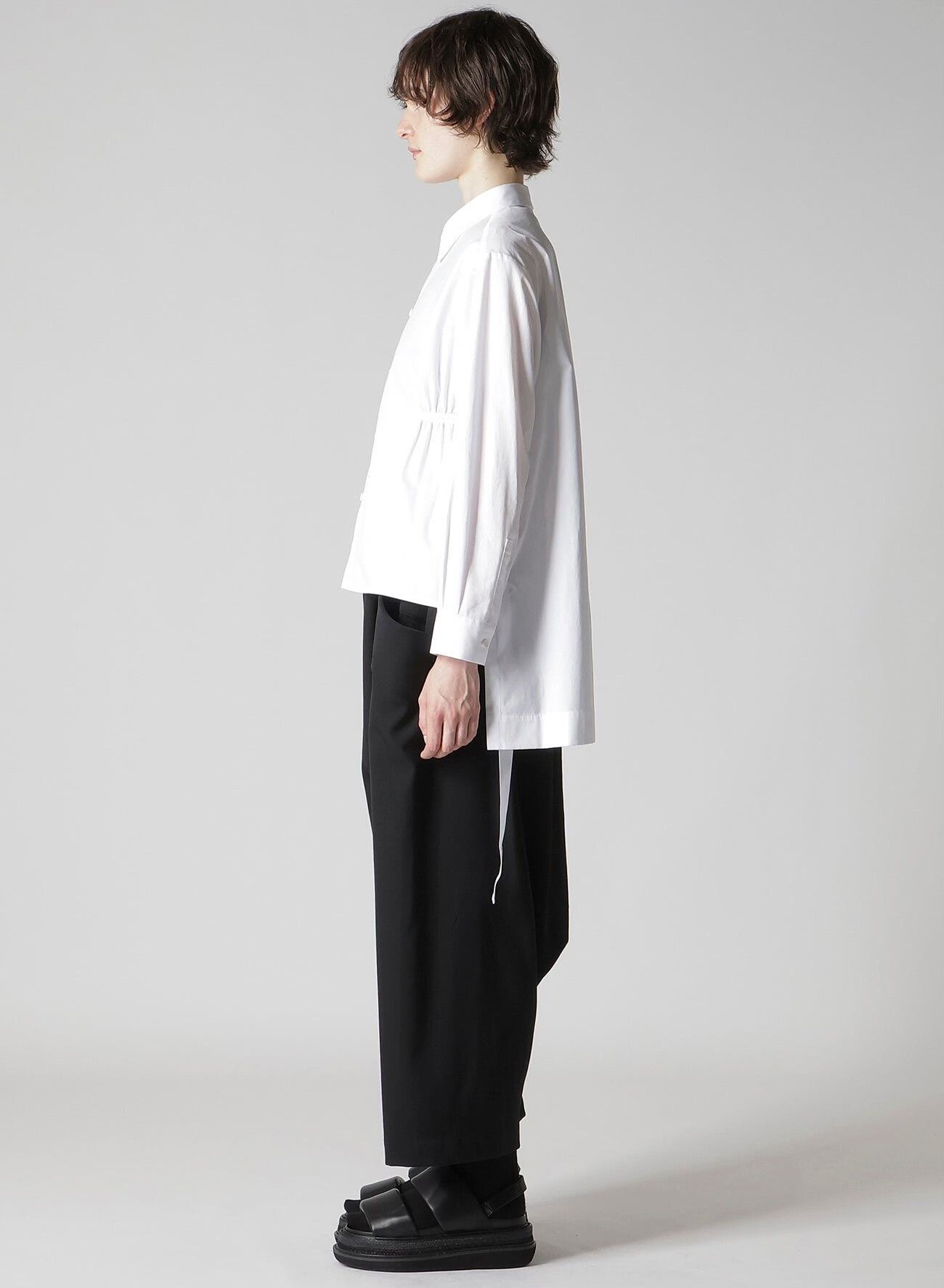 Yohji Yamamoto Yohji Yamamoto White Asymmetrical Shirt Size L / US 10 / IT 46 - 9 Thumbnail