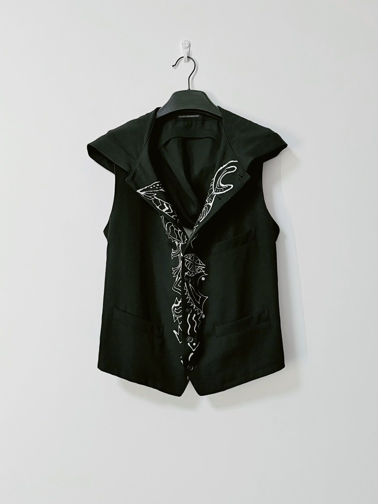 Yohji Yamamoto Yohji Yamamoto Graffiti Hooded Vest Size US L / EU 52-54 / 3 - 2 Thumbnail
