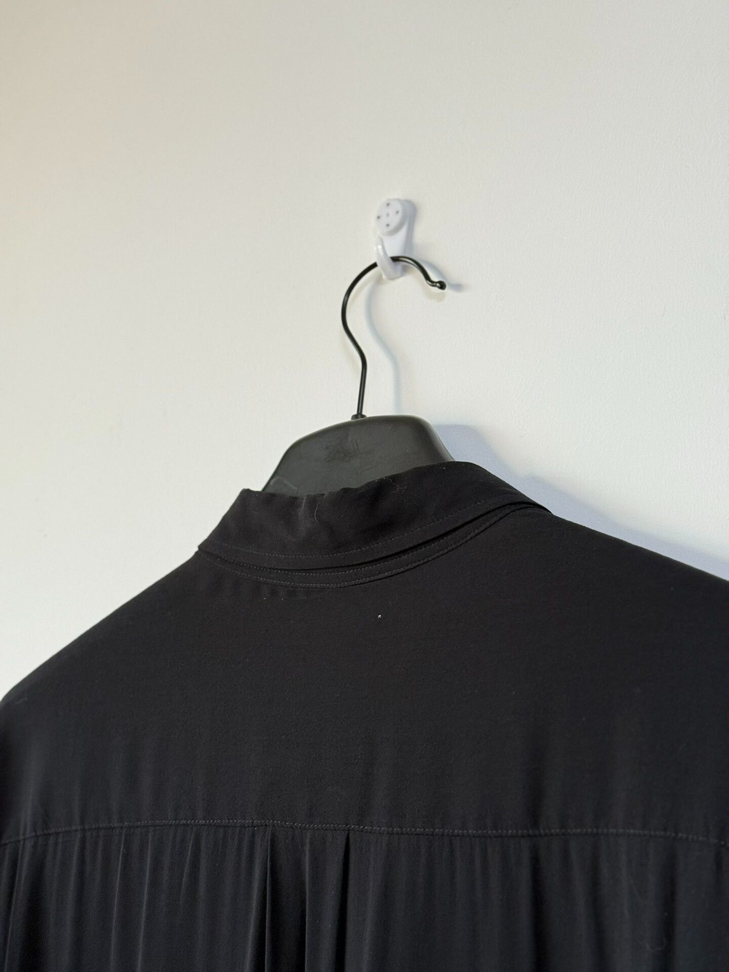Yohji Yamamoto Yohji Yamamoto Black Scandal Silk Shirt Size L / US 10 / IT 46 - 5 Thumbnail