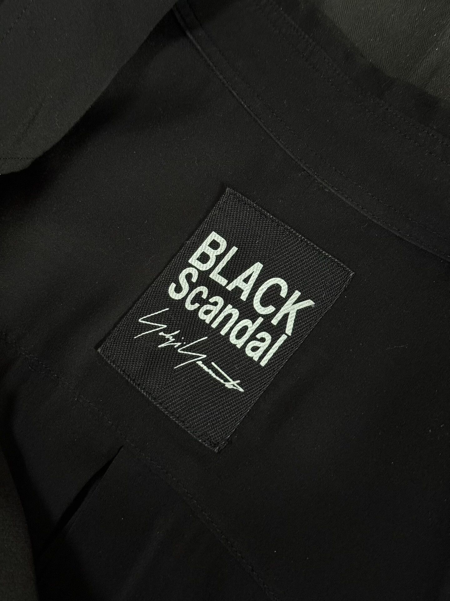 Yohji Yamamoto Yohji Yamamoto Black Scandal Silk Shirt Size L / US 10 / IT 46 - 8 Thumbnail