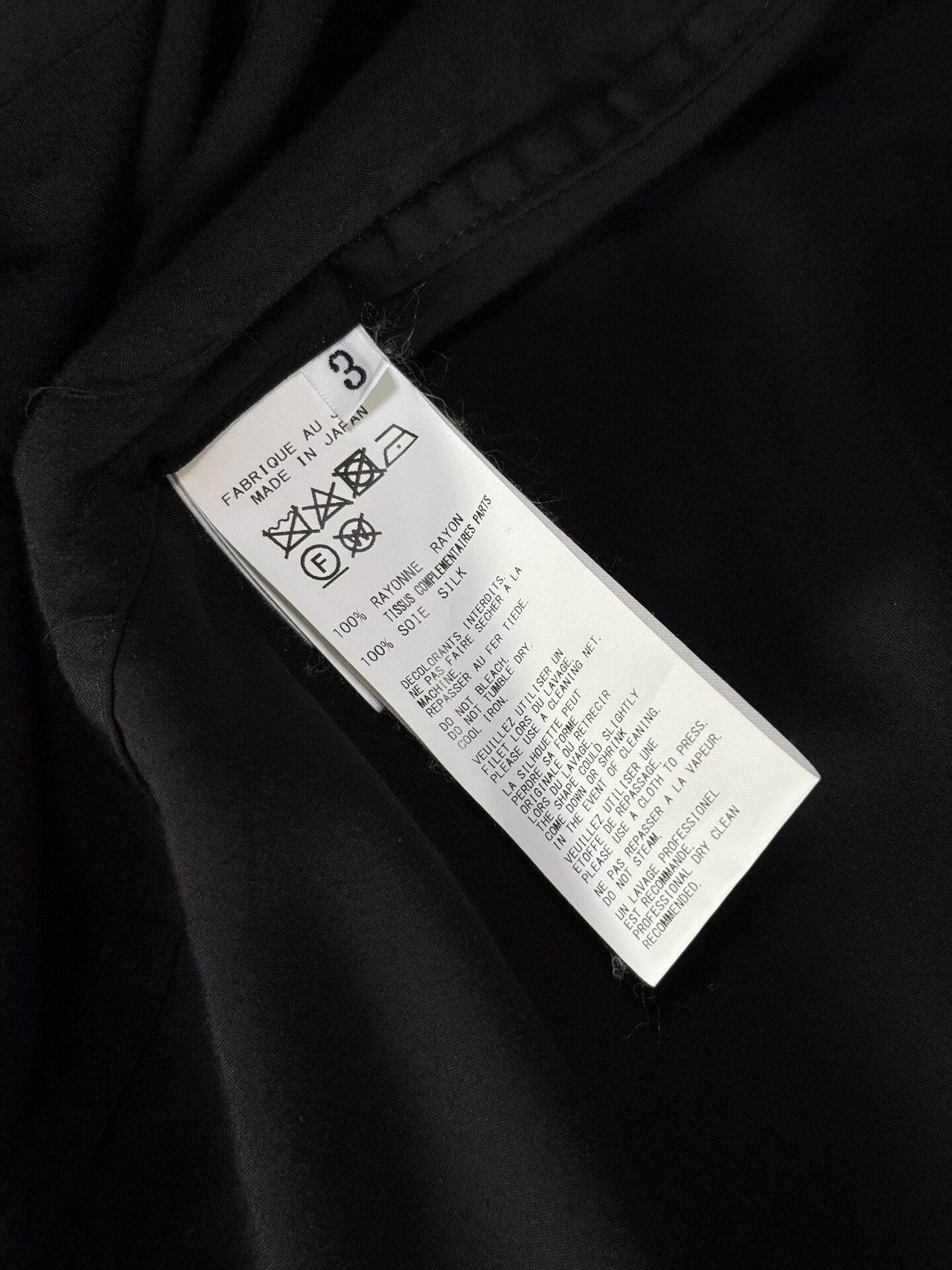 Yohji Yamamoto Yohji Yamamoto Black Scandal Silk Shirt Size L / US 10 / IT 46 - 9 Thumbnail