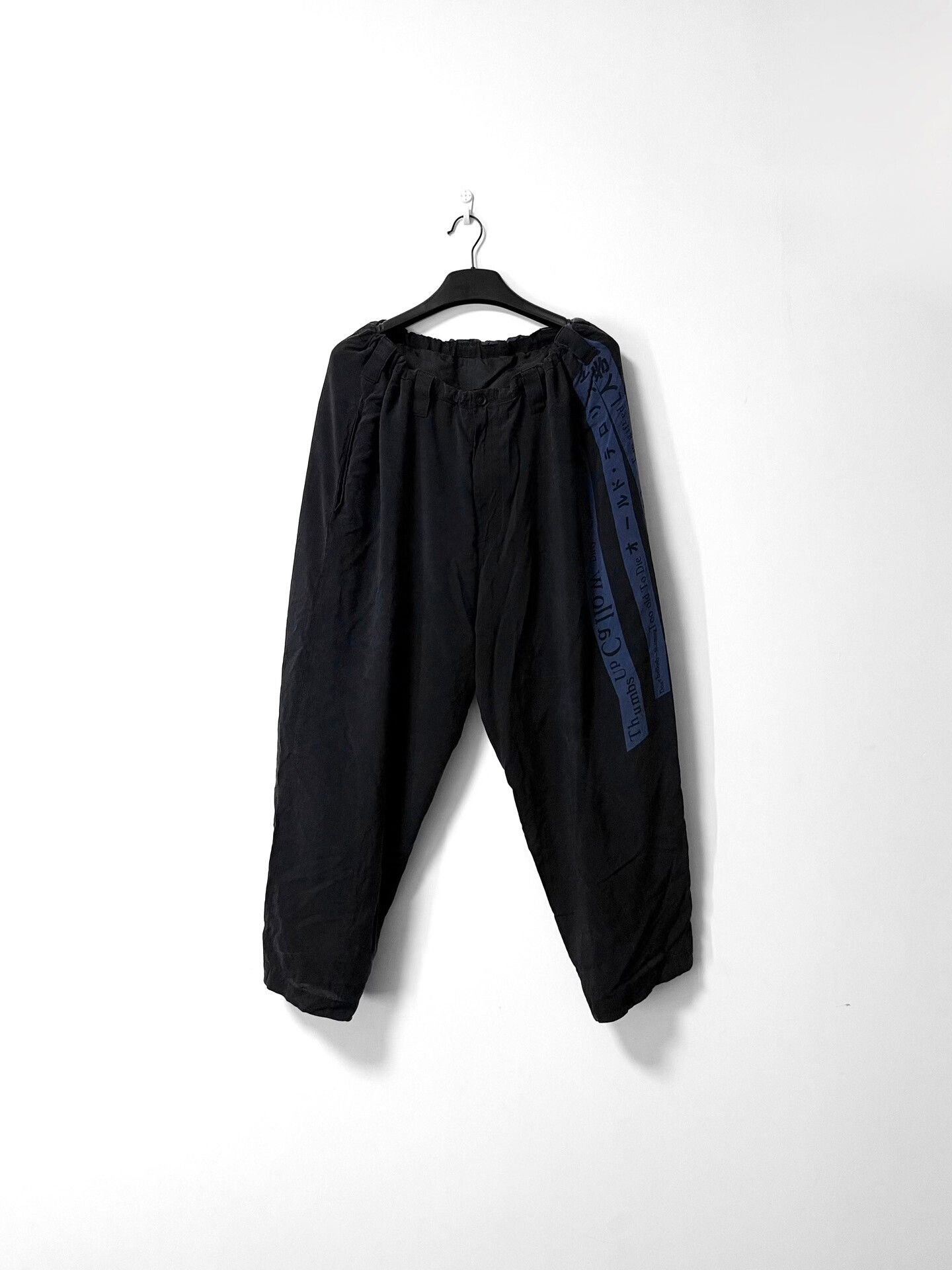 Yohji Yamamoto Yohji Yamamoto Blue Character Wide-Leg Trousers Size US 30 / EU 46 - 2 Thumbnail