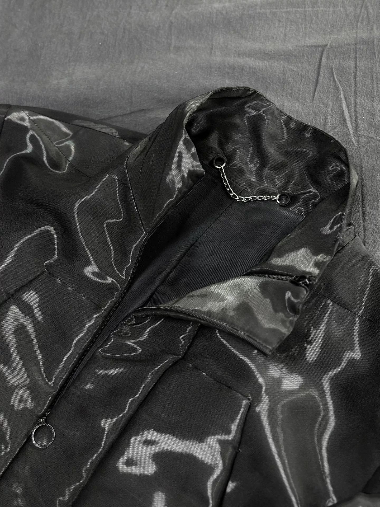 Balenciaga Balenciaga Deconstructed Liquid Metal Jacket Size US S / EU 44-46 / 1 - 4 Thumbnail