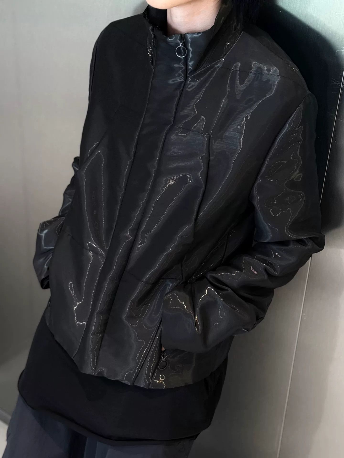 Balenciaga Balenciaga Deconstructed Liquid Metal Jacket Size US S / EU 44-46 / 1 - 9 Thumbnail