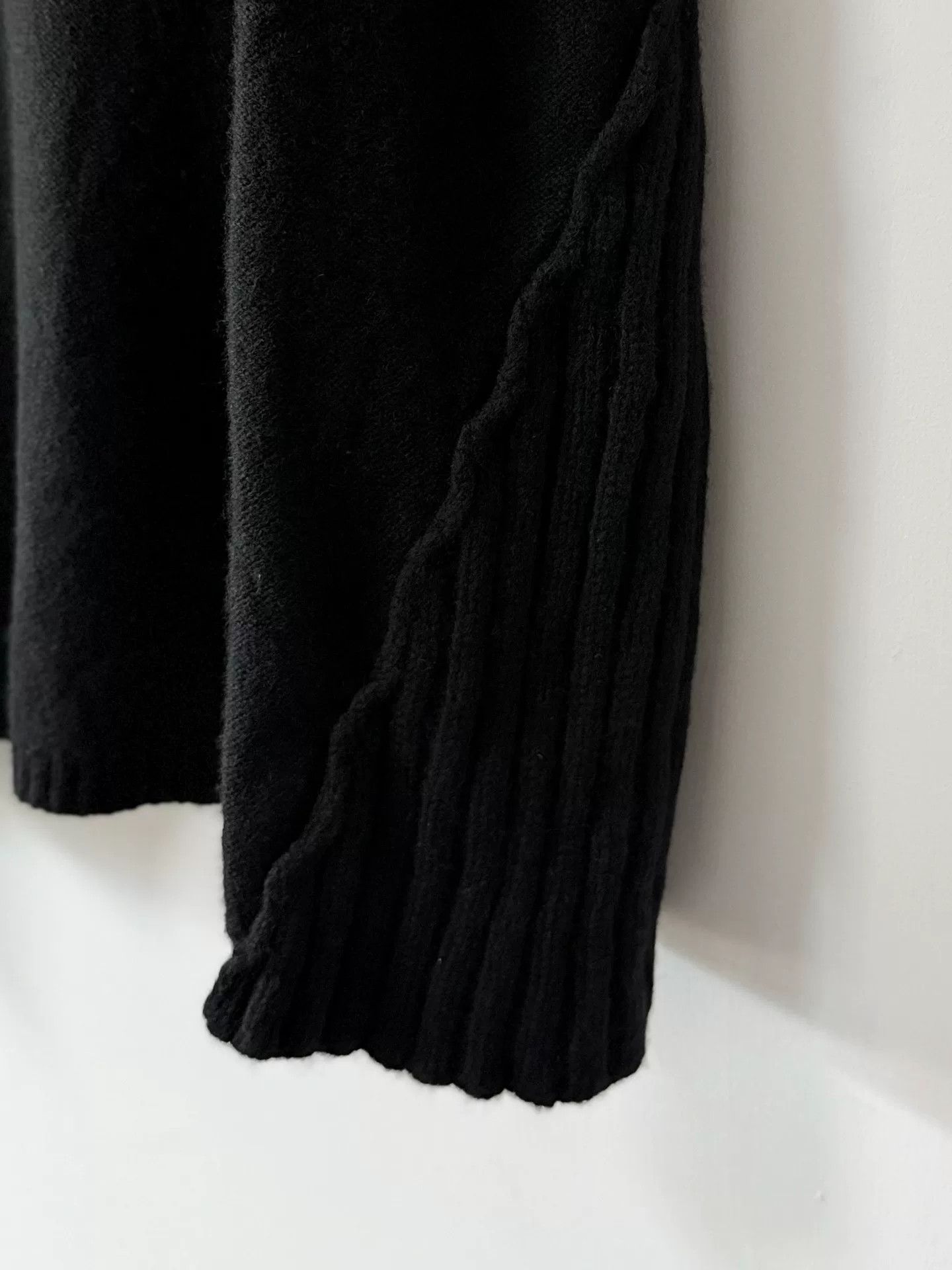 Yohji Yamamoto Yohji Yamamoto Mens Black Knit Sweater Size US L / EU 52-54 / 3 - 5 Thumbnail
