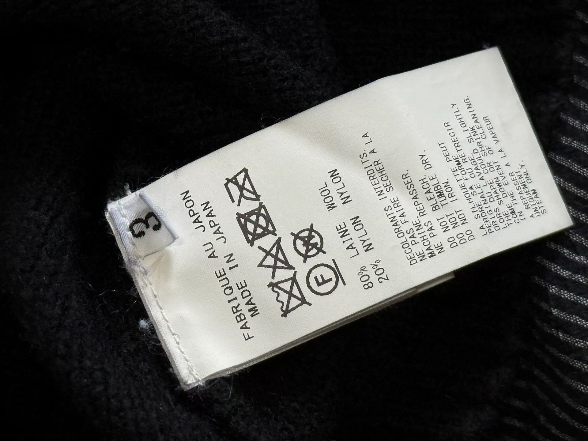 Yohji Yamamoto Yohji Yamamoto Mens Black Knit Sweater Size US L / EU 52-54 / 3 - 6 Thumbnail