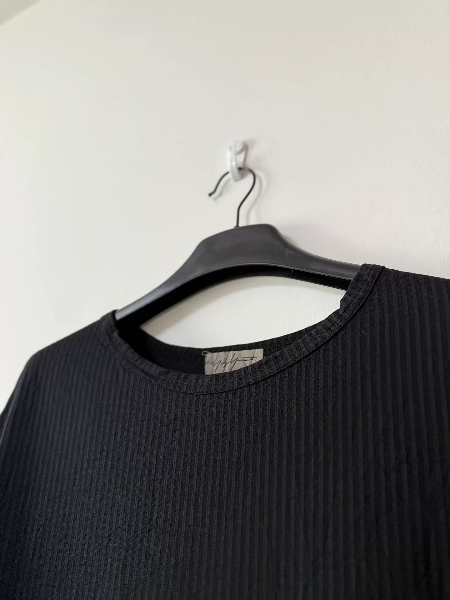 Yohji Yamamoto Yohji Yamamoto Striped Wrinkle Cut T-Shirt Size US L / EU 52-54 / 3 - 3 Thumbnail