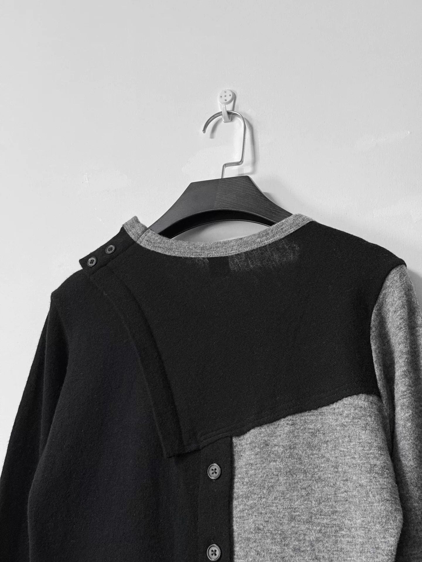 Yohji Yamamoto Yohji Yamamoto Color-Blocked Knit Sweater Size US M / EU 48-50 / 2 - 4 Thumbnail