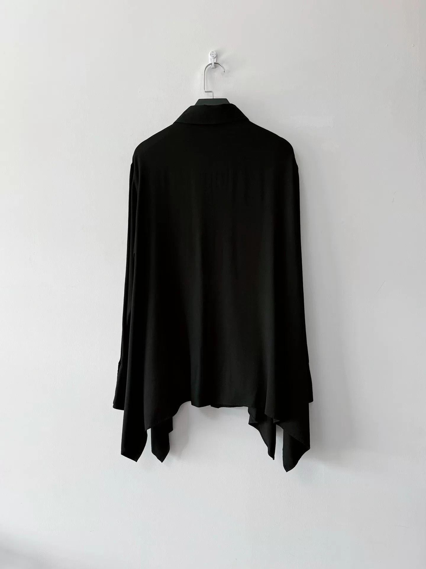 Yohji Yamamoto Black Button-Up Shirt