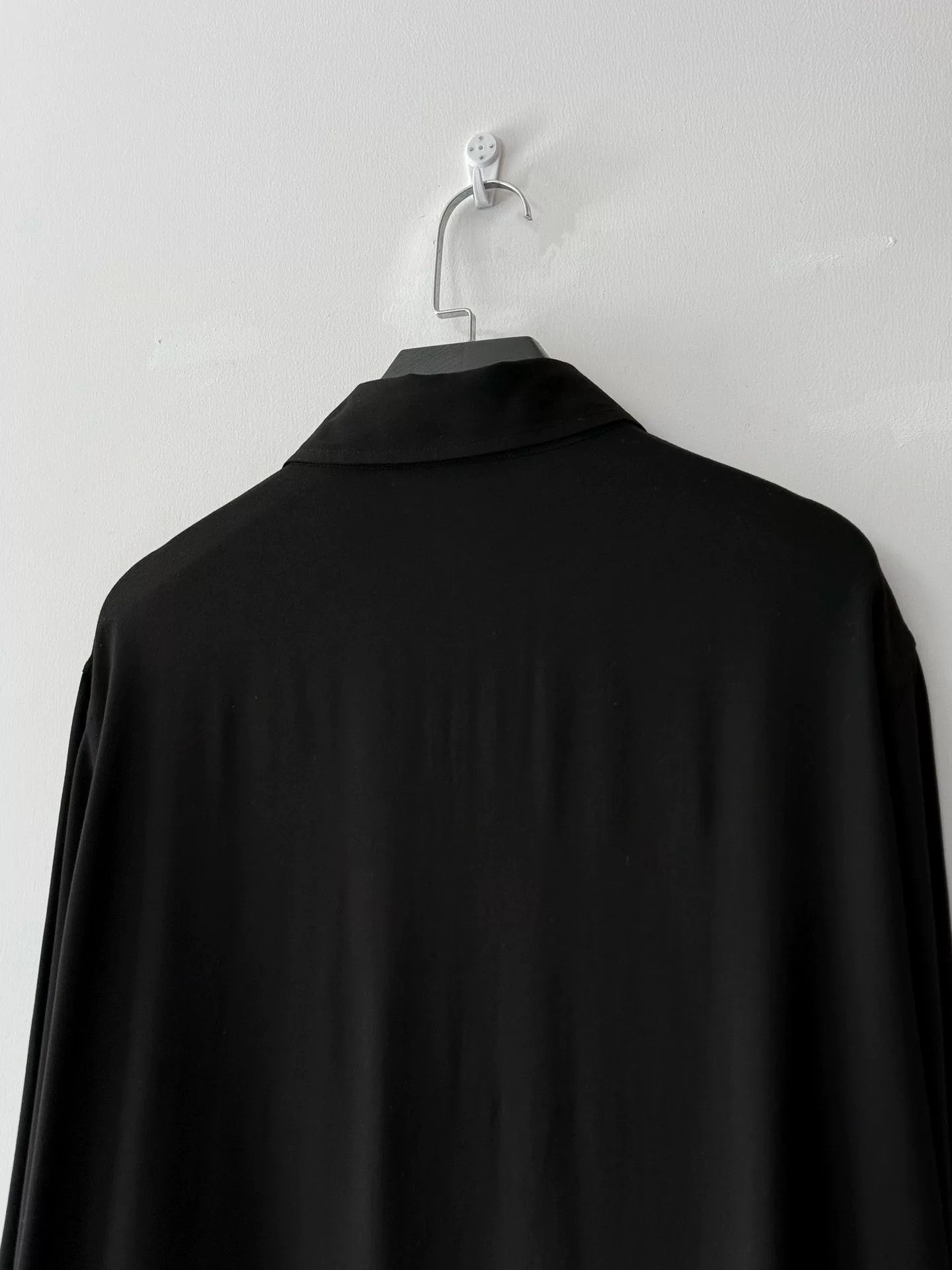 Yohji Yamamoto Black Button-Up Shirt