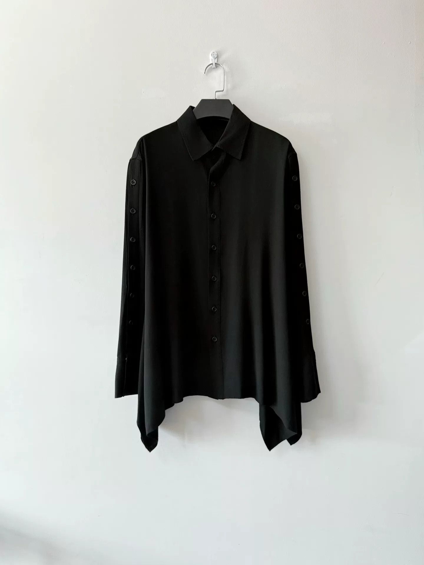 Yohji Yamamoto Black Button-Up Shirt