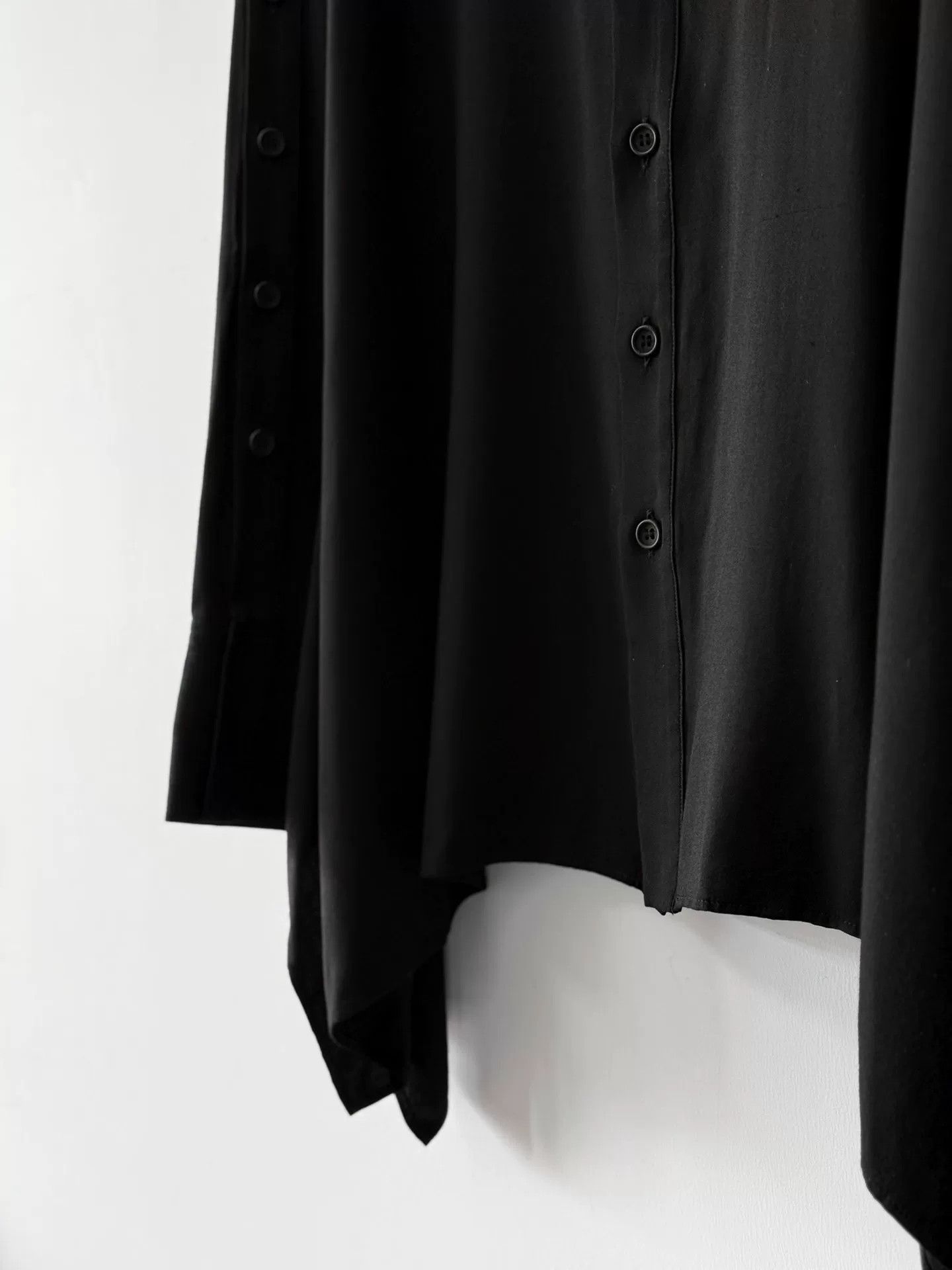 Yohji Yamamoto Black Button-Up Shirt