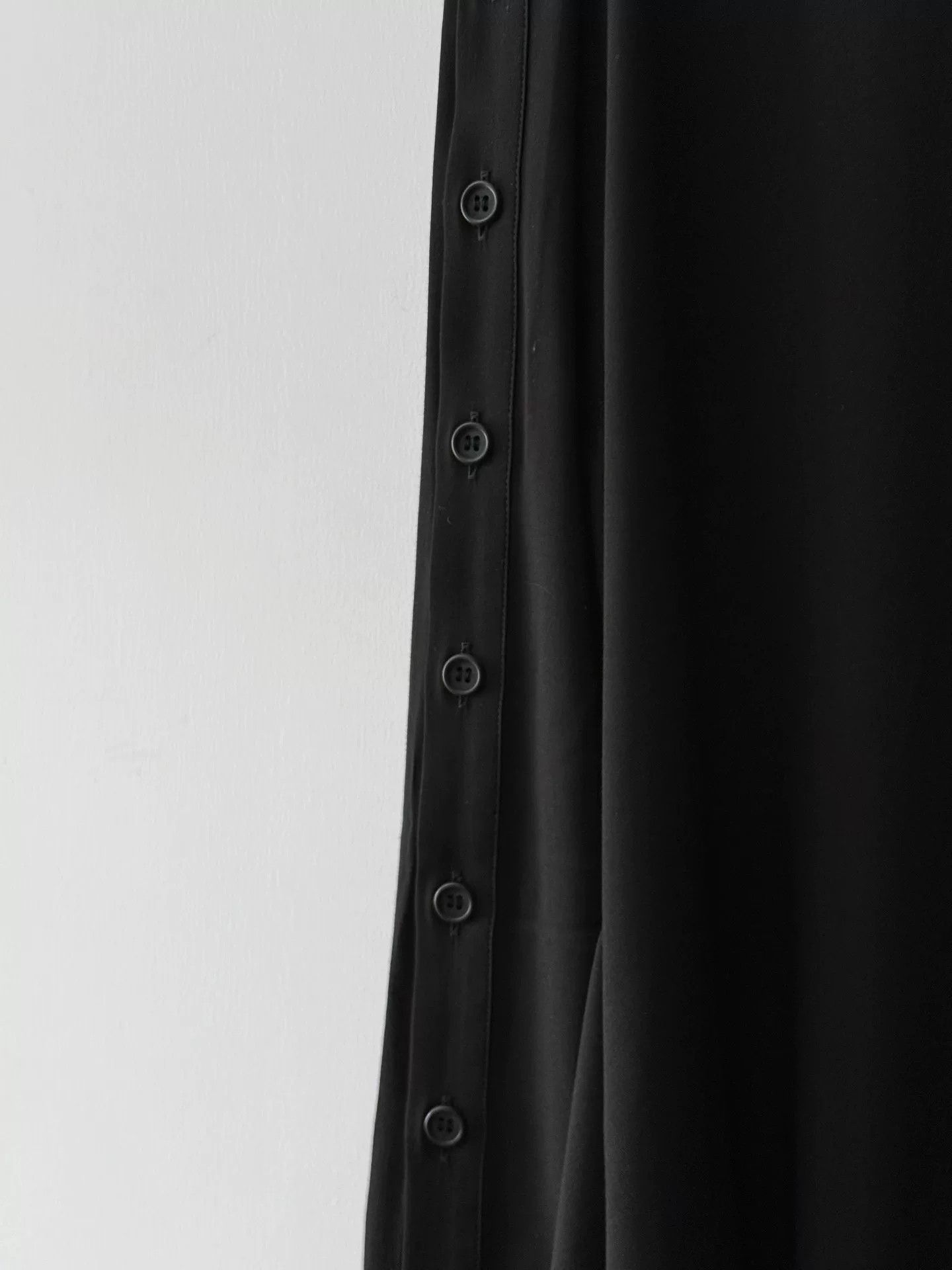 Yohji Yamamoto Black Button-Up Shirt